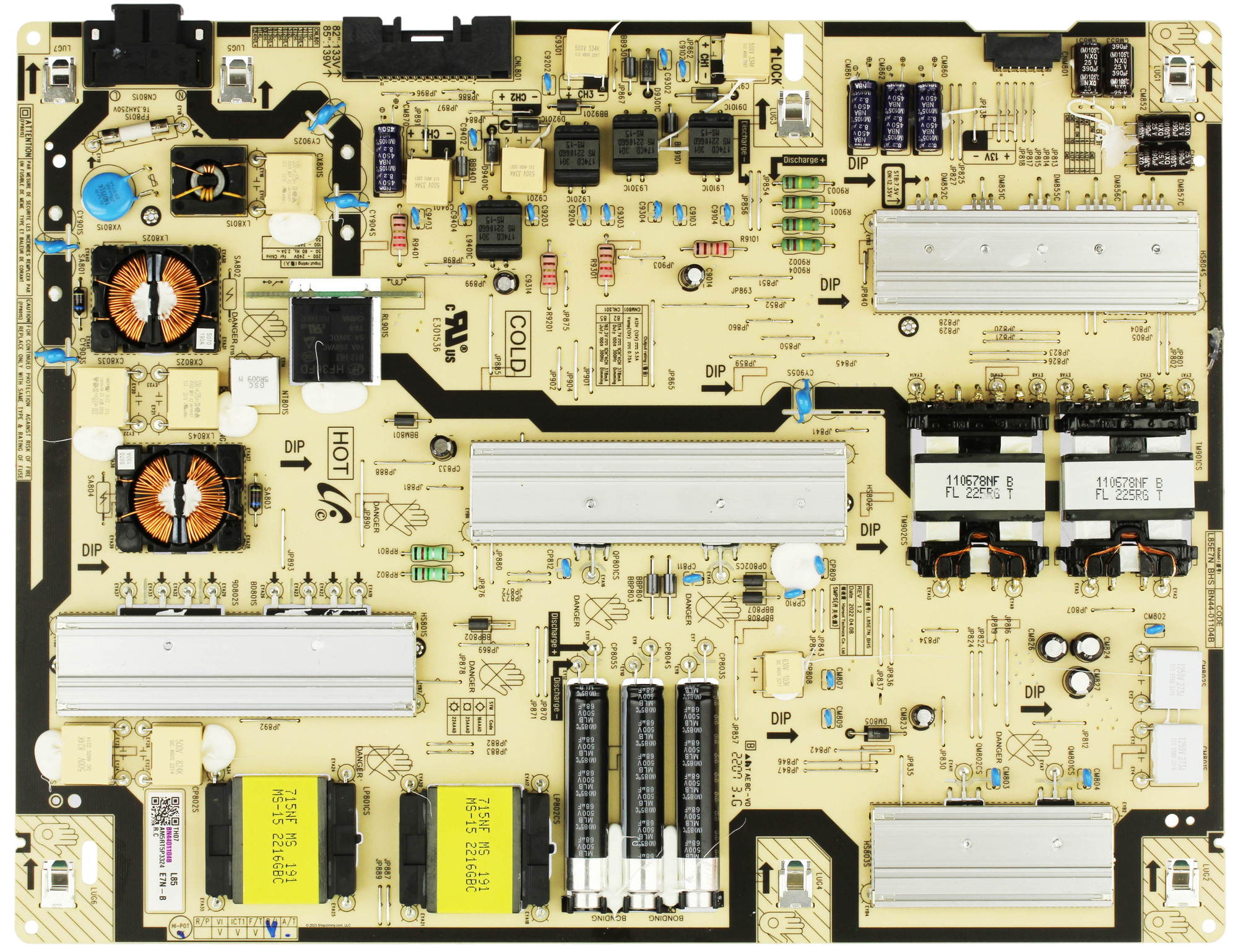 BN44-01104B Samsung Power Supply, L85E7N_BHS, BN4401104B, QN85Q60BAFXZA, QN85Q60CAFXZA, QN85Q60BDFXZA, QN85Q60CDFXZA