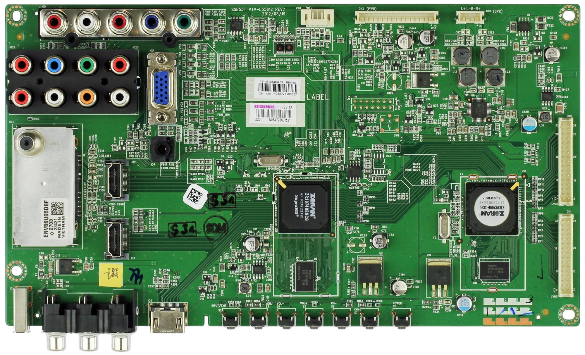 431C5469L03 Sanyo TV Module, main board, 461C5469L03, SSE55T, VTV-L55612, DP55441 P55441-04