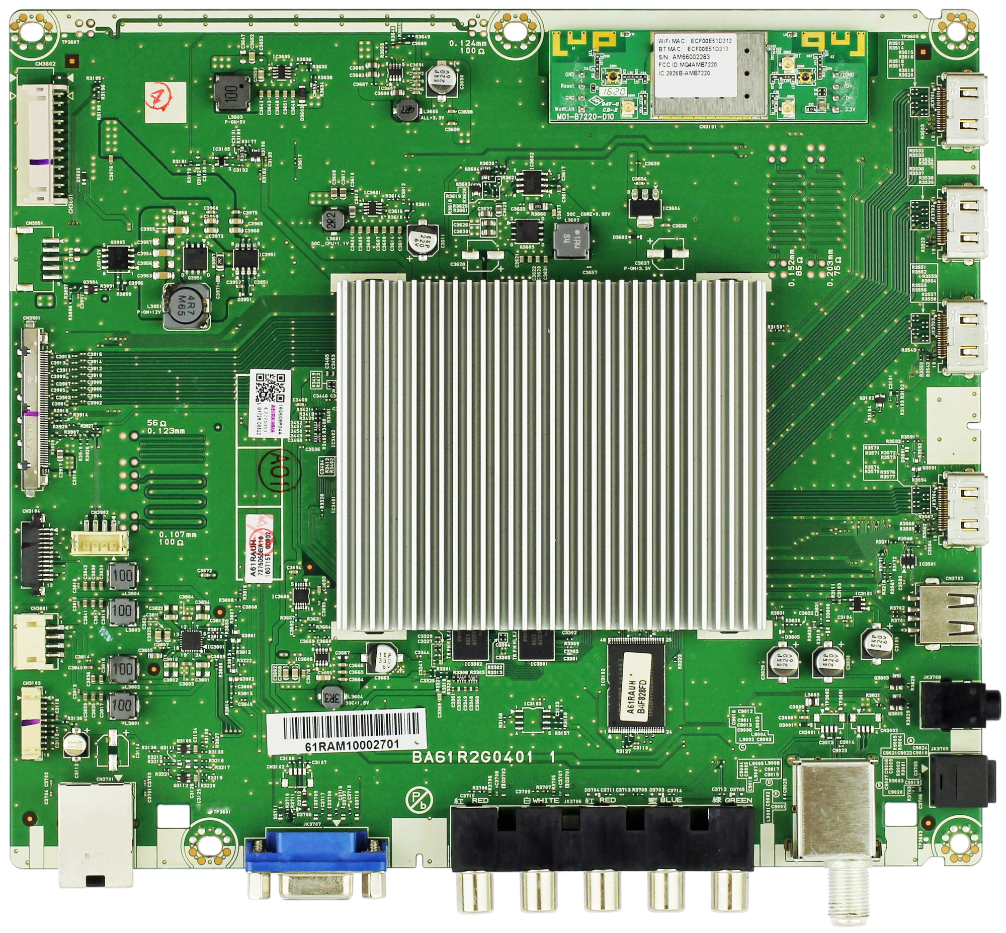 Philips A61RAMMA-001 Main Board for 55PFL6921/F7 (DS1 Serial)