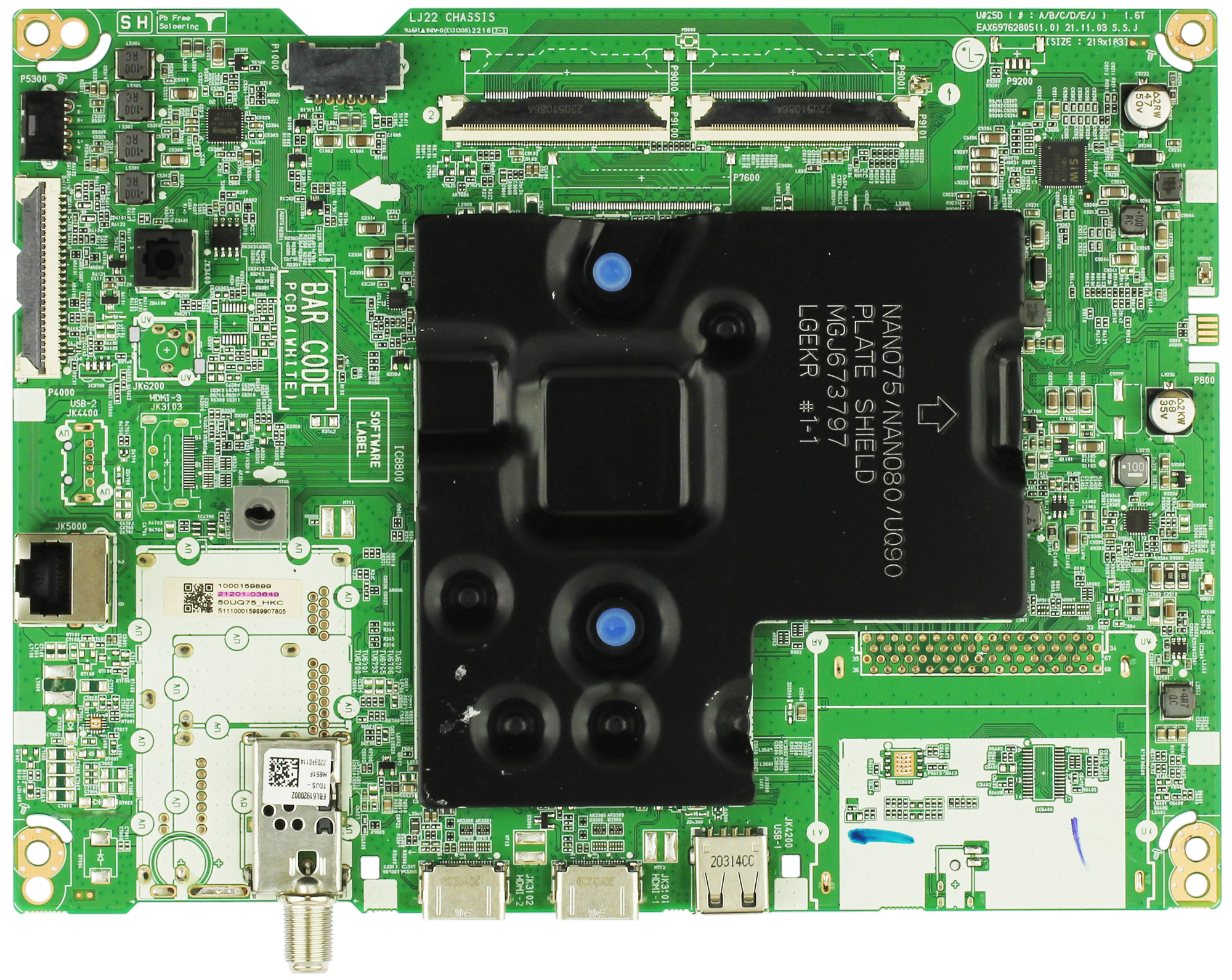 LG 21201-03649 Main Board for 50UQ7570PUJ.CUSUBH