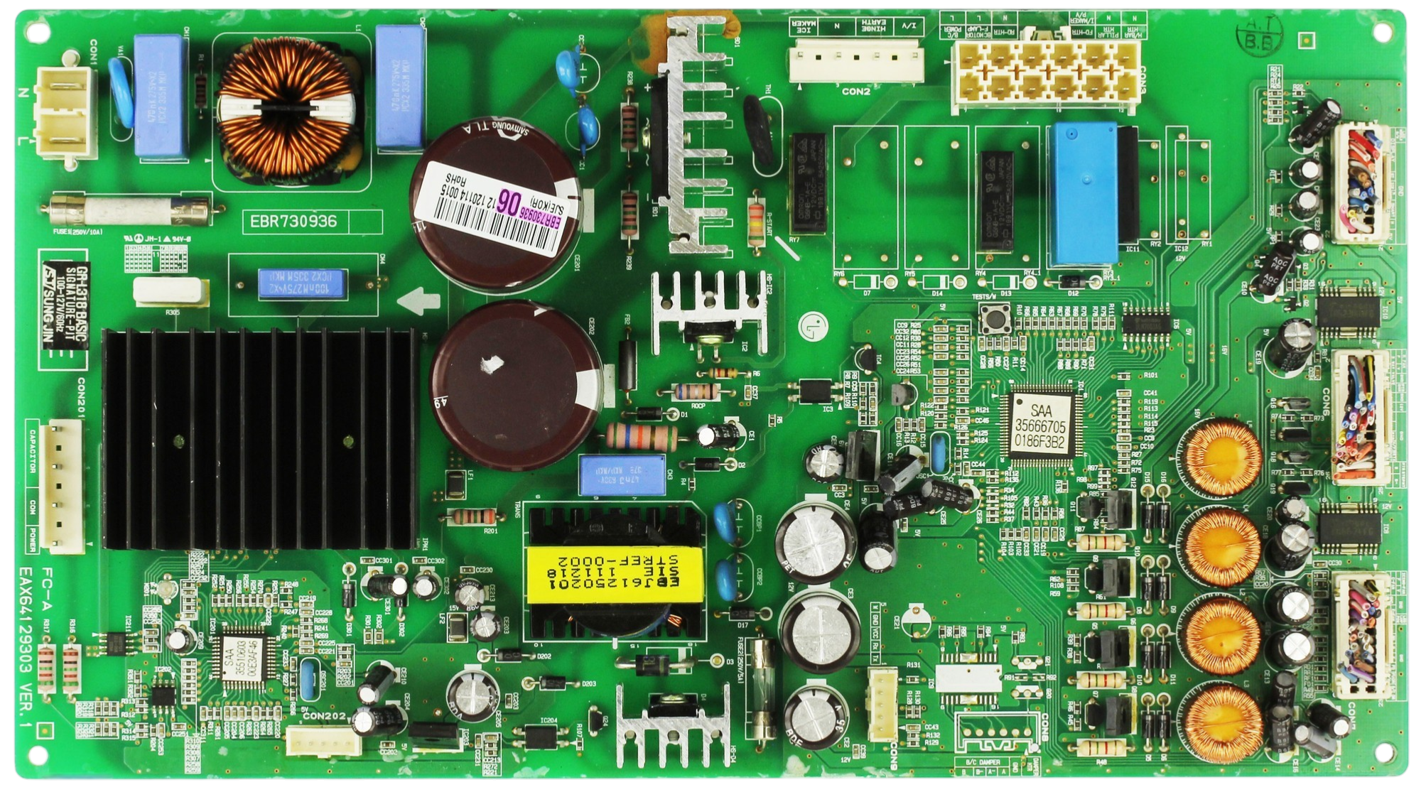 LG EBR73093606 Refrigerator Control Board