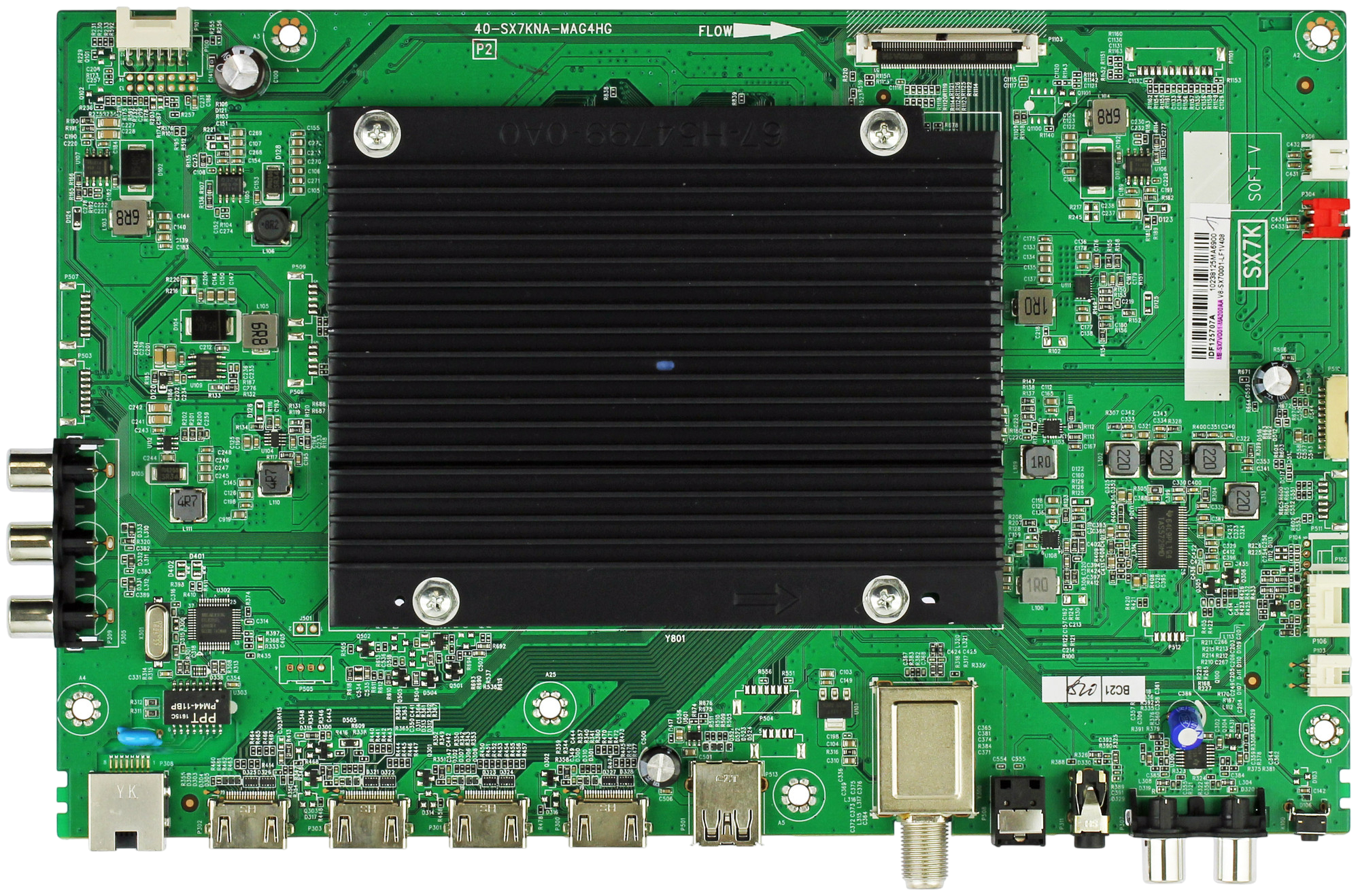 M8-SX7VQ01-MA200AA Hitachi Main Board, 40-SX7KNA-MAG4HG, M8-SX7VQ01-MA200AA, 55R7