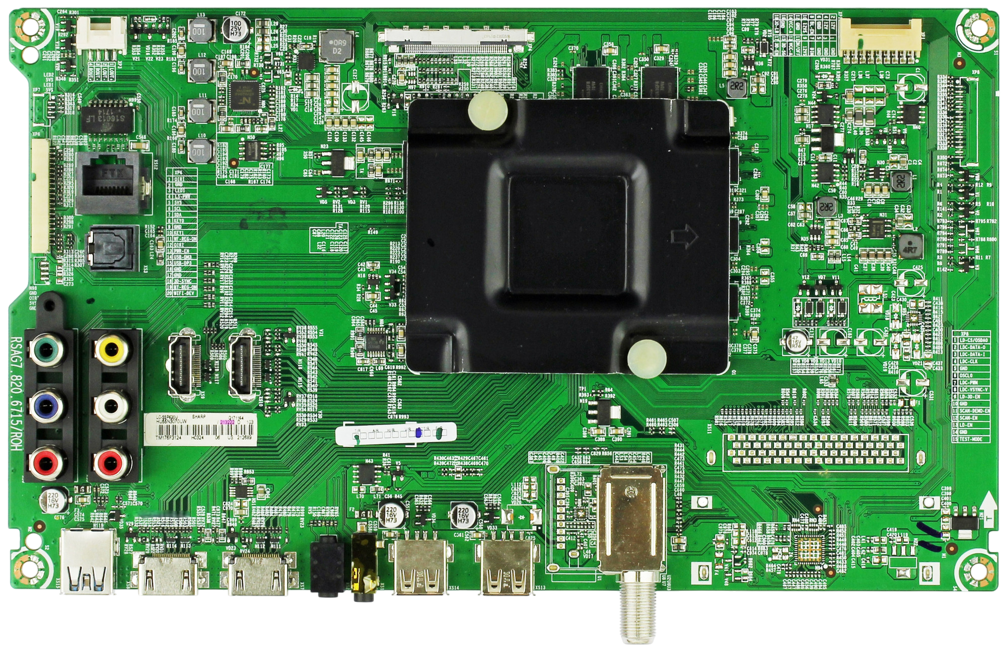 Sharp 213222 Main Board LC-55P620U (55G171164 Serial)