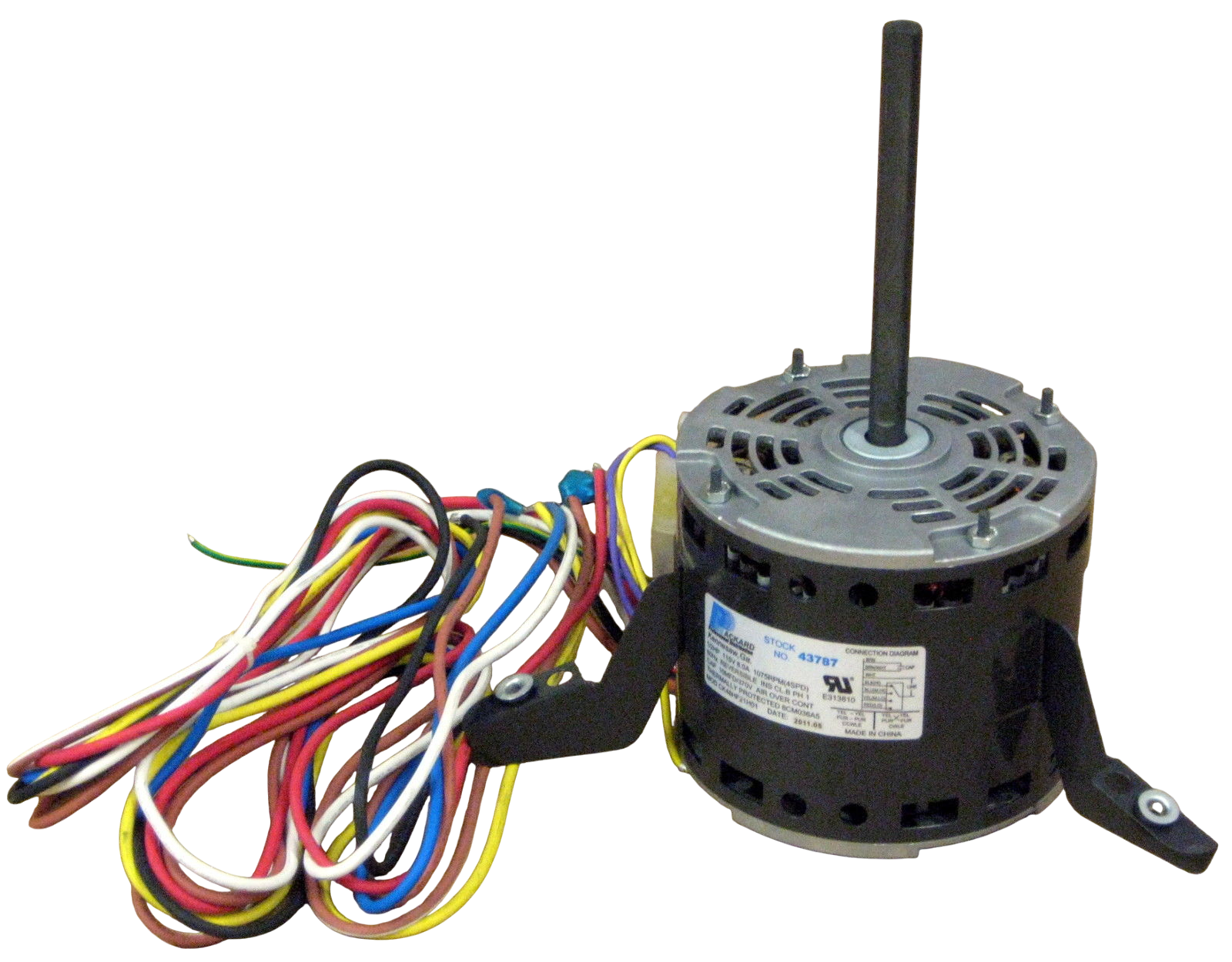 43787 A/C Blower Motor 1/2 HP 115 V 1075 RPM for Goodman B1340020S (Refurbished)