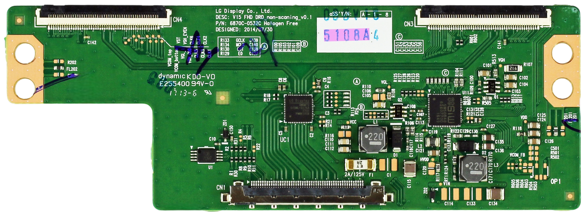 6871L-5108A LG T-Con, 6870C-0532C, 5108A, 49LV340H, 49LV340C, 49LV570H
