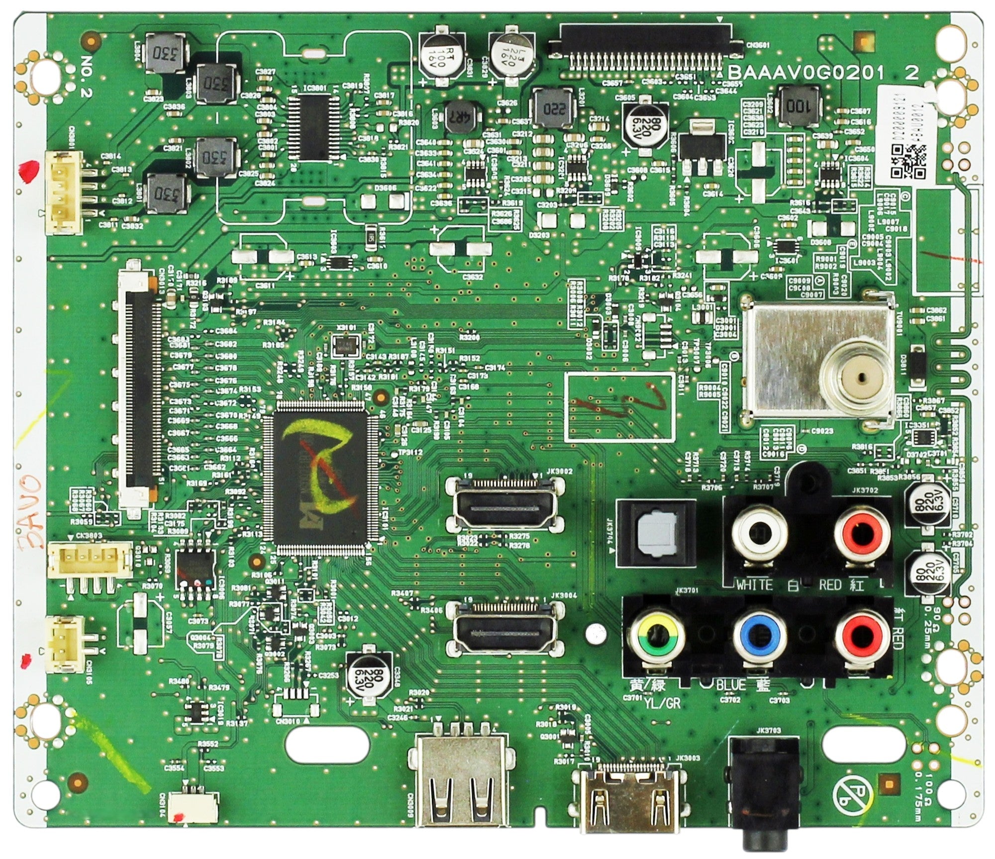 Sanyo ABAU0MMA-001 Main Board for FW50D48F (ME1 serial)
