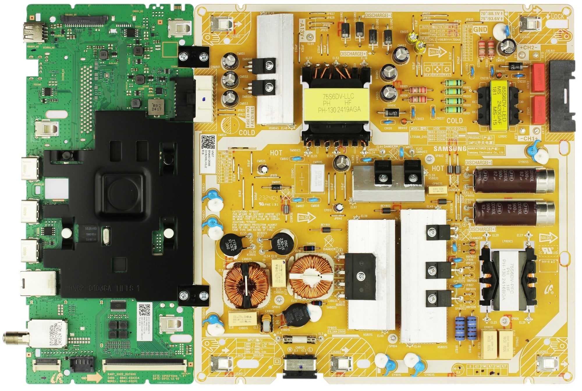 Samsung BN96-59907G Main Board Power Supply for UN75DU7200FXZA UB01