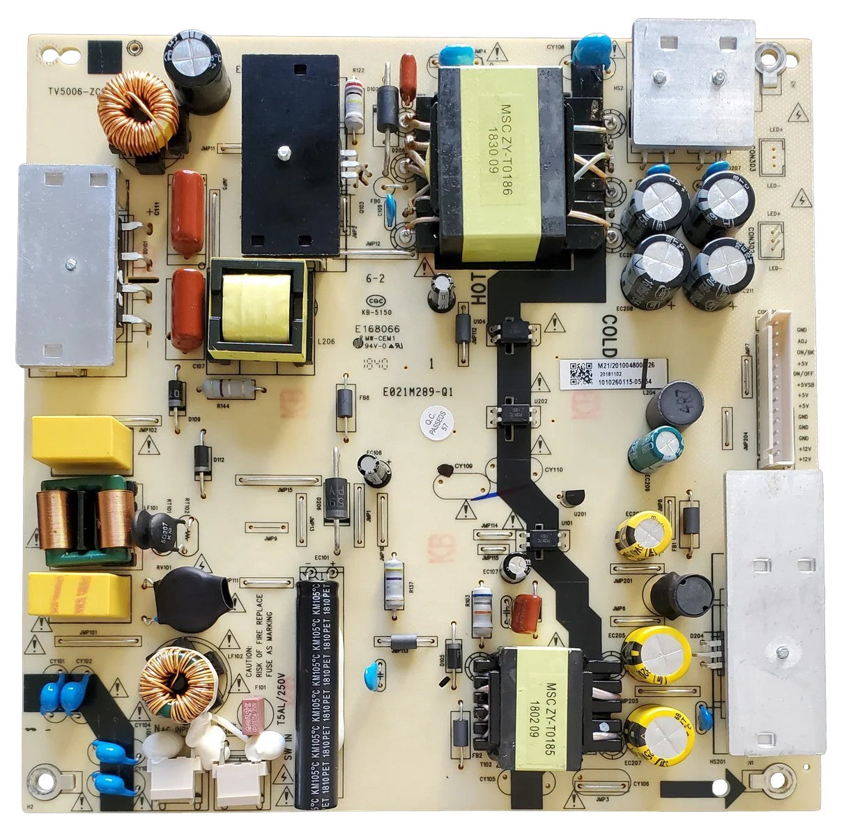 514C5006M21 Hitachi Power Supply, TV5006-ZC02-02, M21, E168066, 50C61