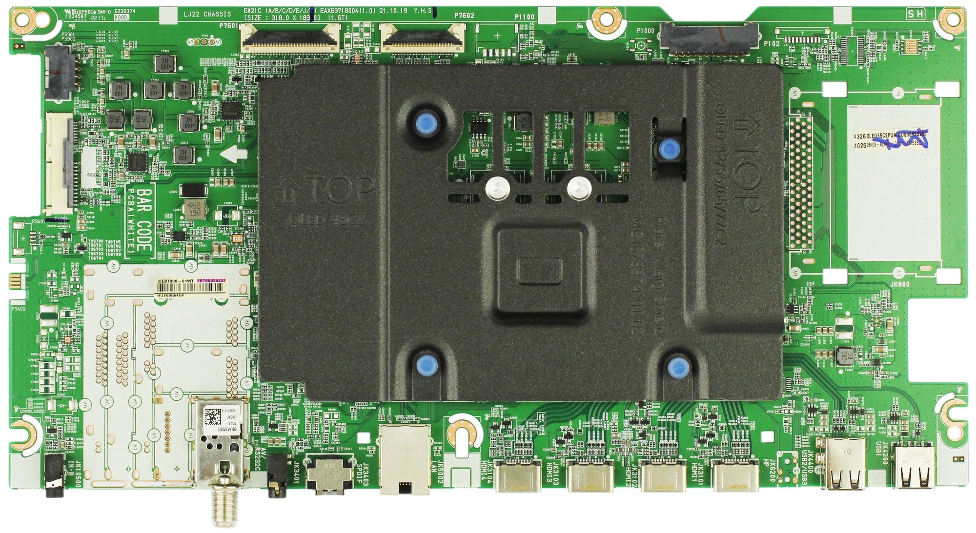 EBT66925202 LG Main Board, EAX69718004 (1.0), OLED65C2PUA, OLED65C2PUA.DUSQLJR