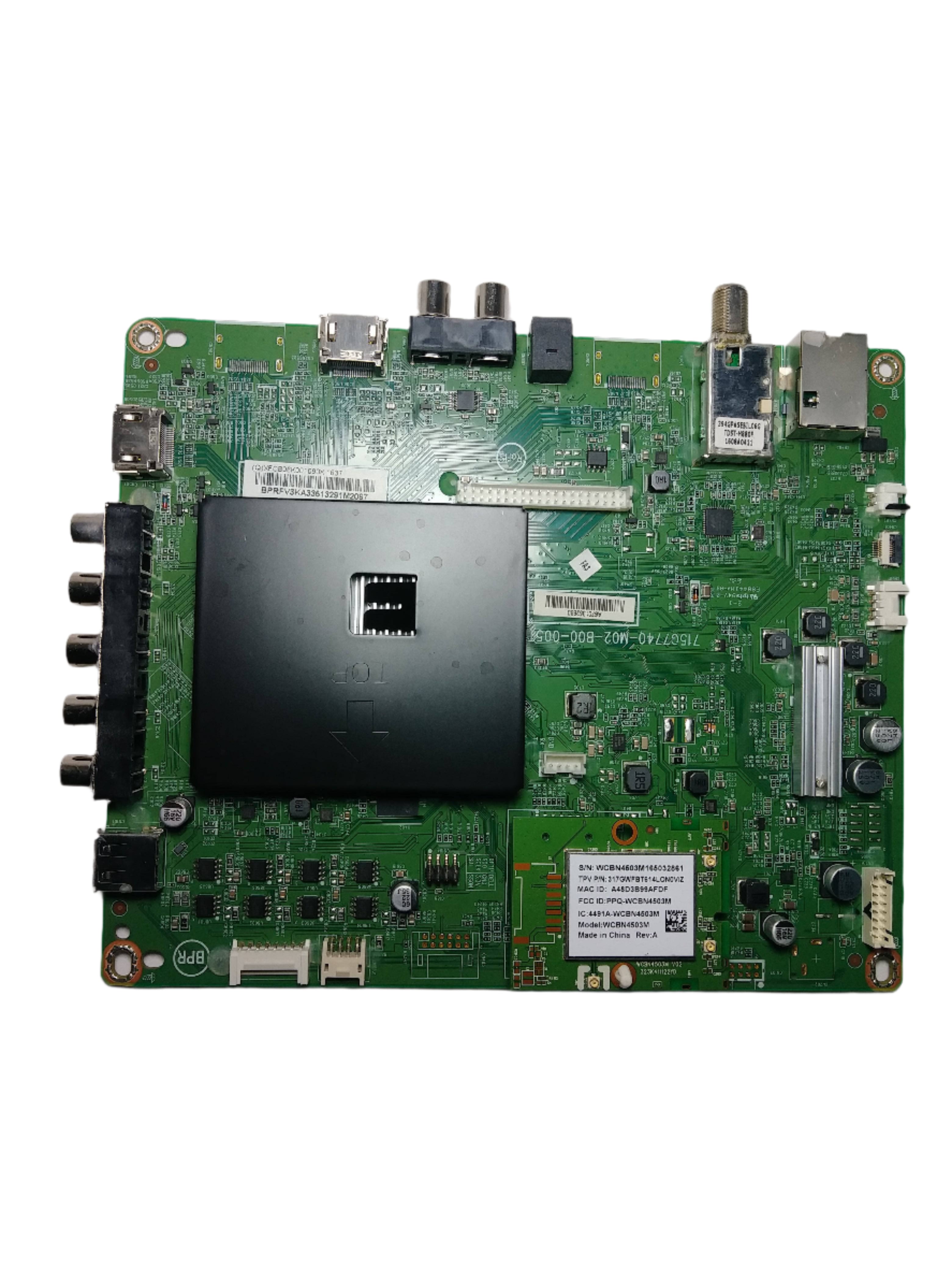 Vizio 756TXFCB06K0010 Main Board for E32-D1 (LTTUUEAS Serial)