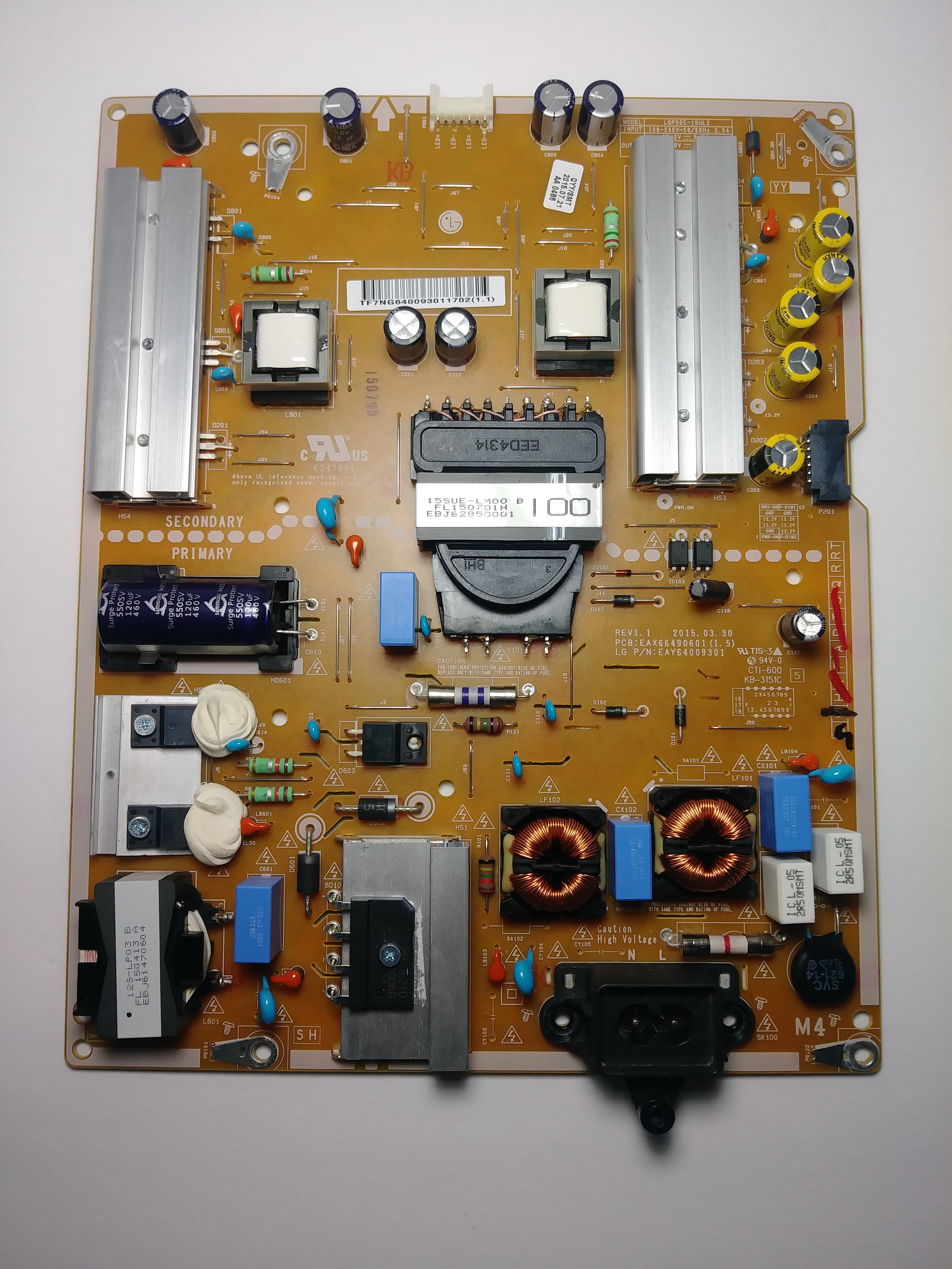 LG EAY64009301 Power Supply / LED Driver Board