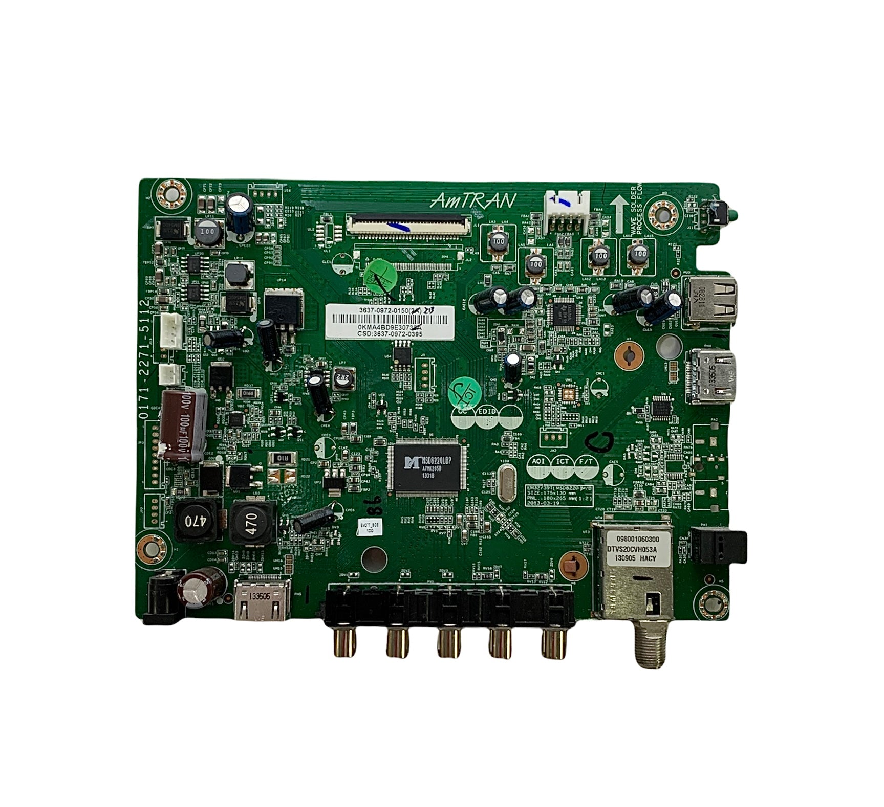 JVC 3637-0972-0150 Main Board / Power Supply for EM37T