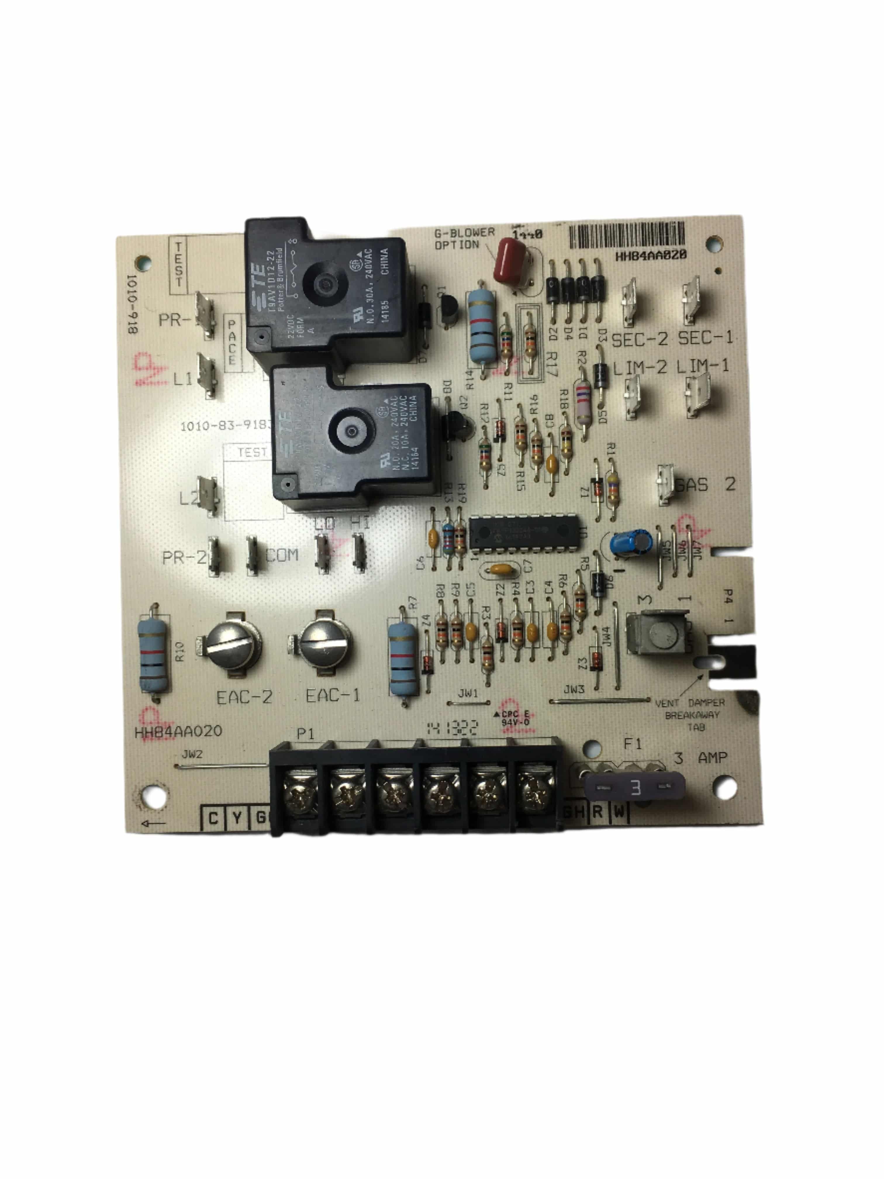 thumbnail image 2 of Carrier Bryant HH84AA007 Inducer Circuit Board 990-490 (Used, Tested) 2 of 5