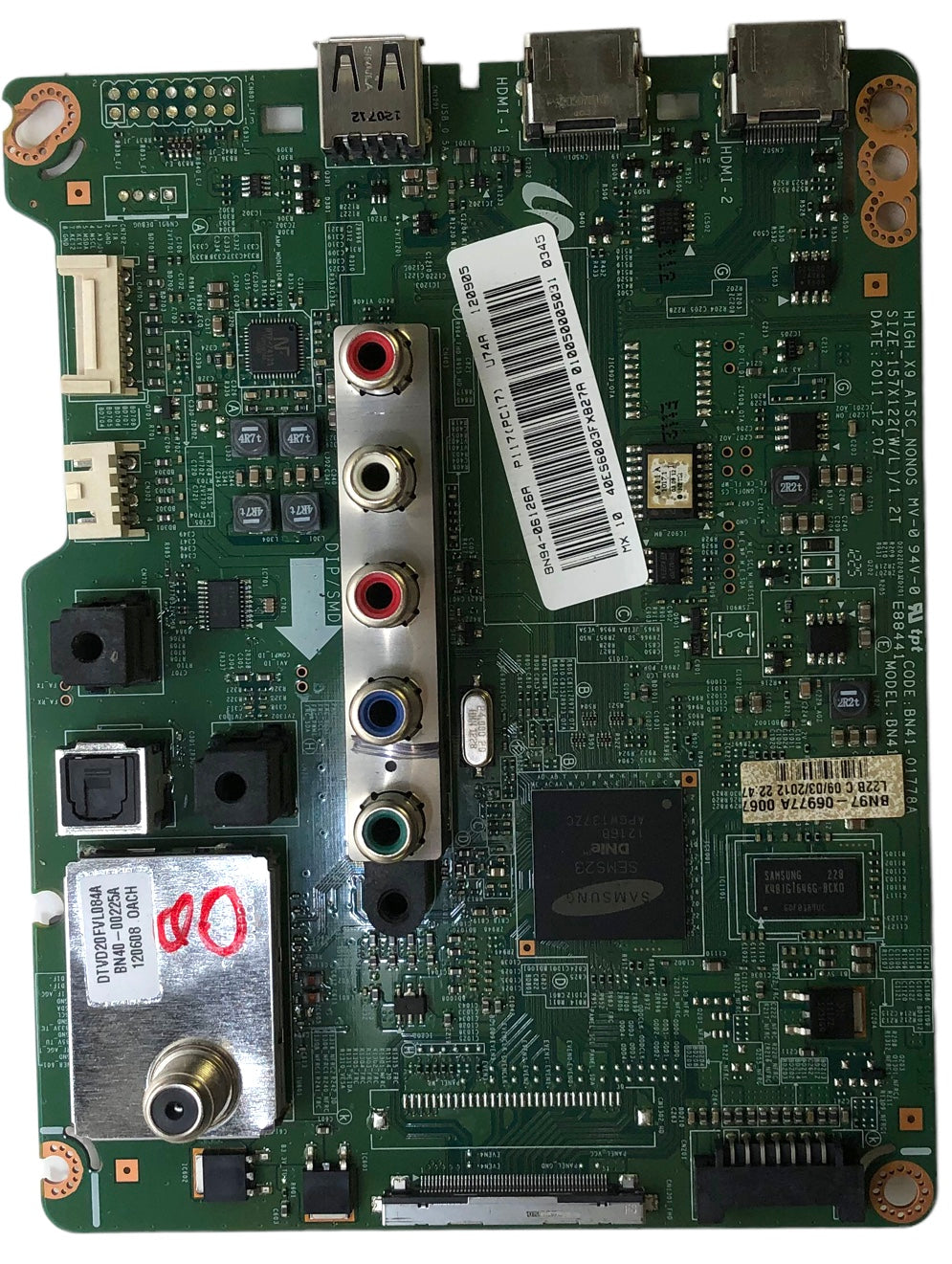 Samsung BN94-06126A Main Board for UN40ES6003FXZA (Version TS01)