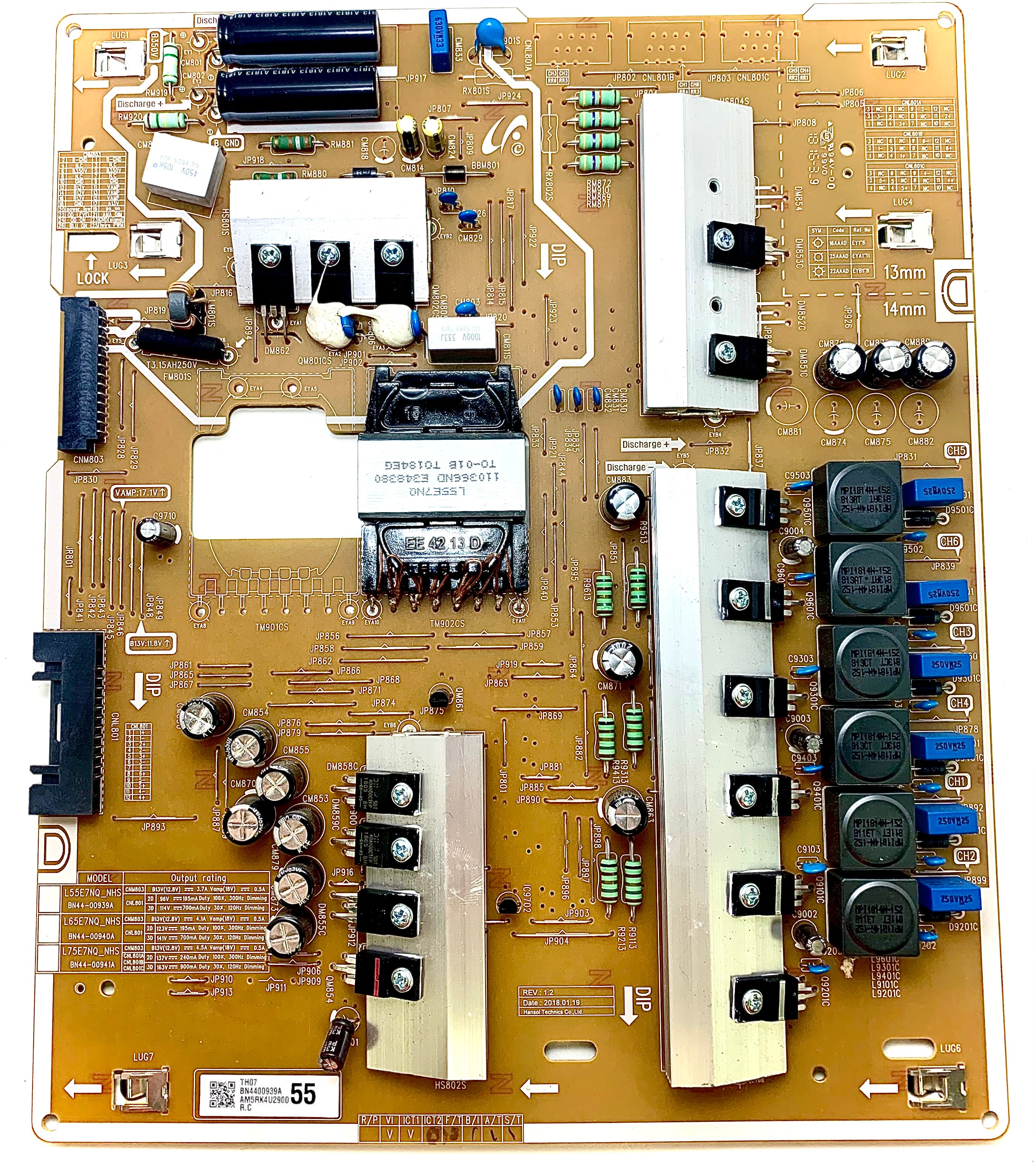 Samsung BN44-00939A Power Supply Board