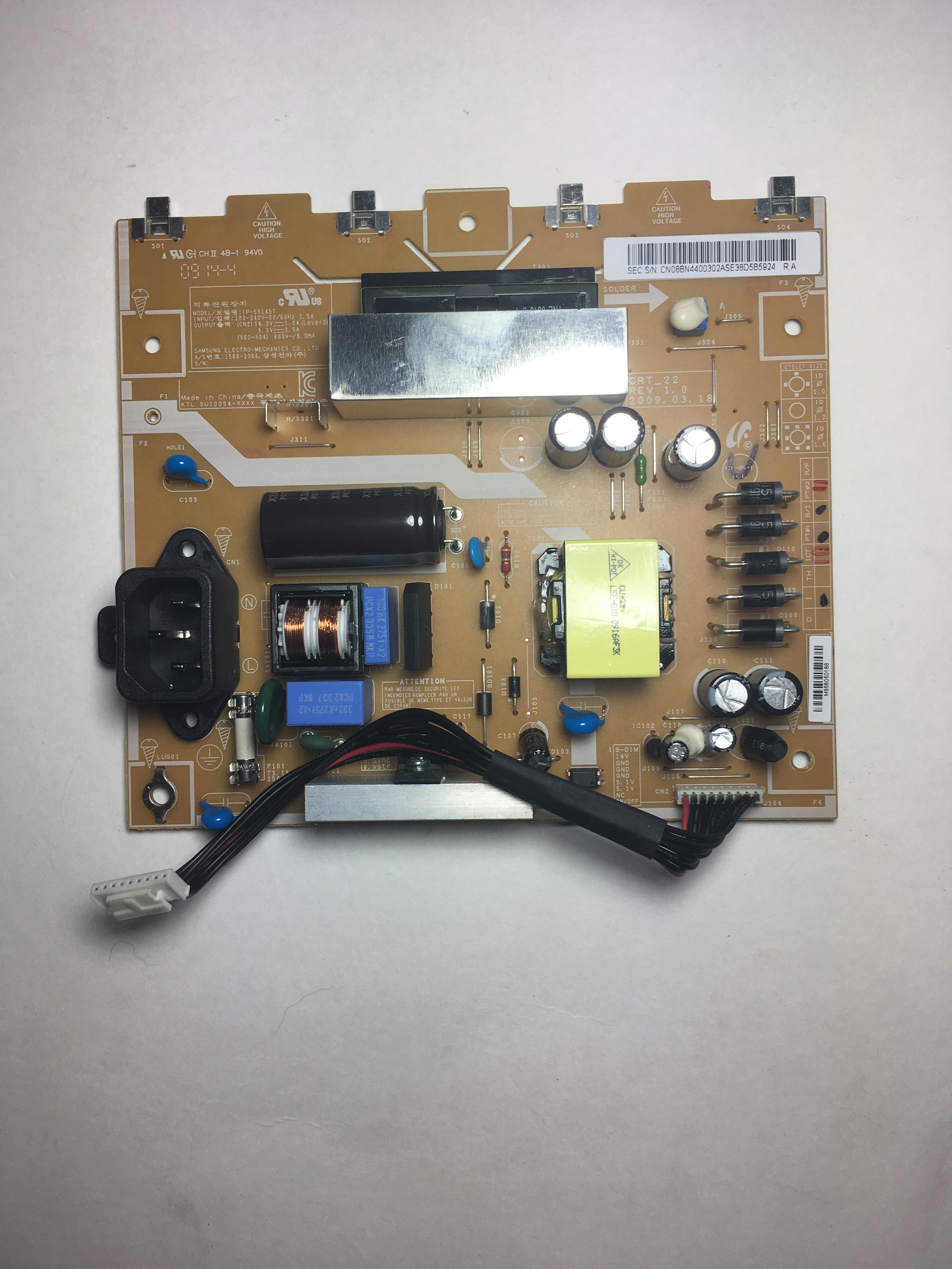 Samsung BN44-00302A Power Supply / Backlight Inverter