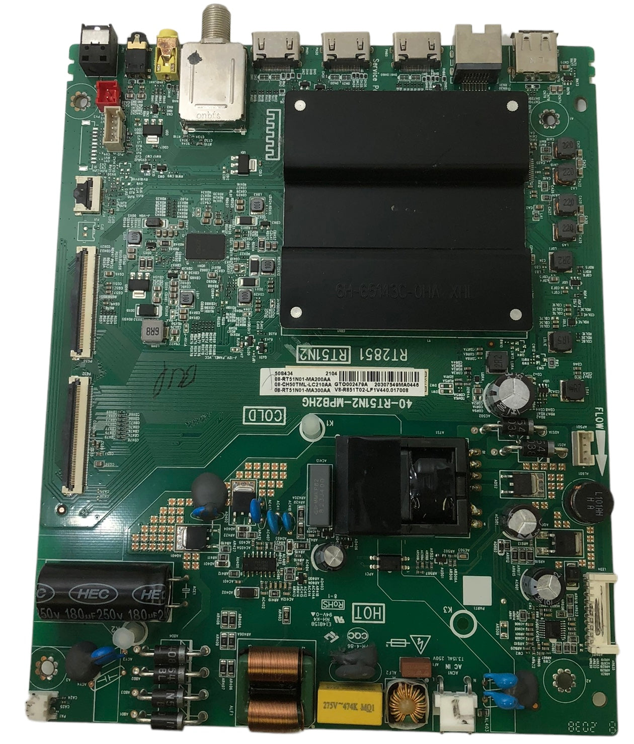 TCL 08-RT51N01-MA200AA Main Board 50S434
