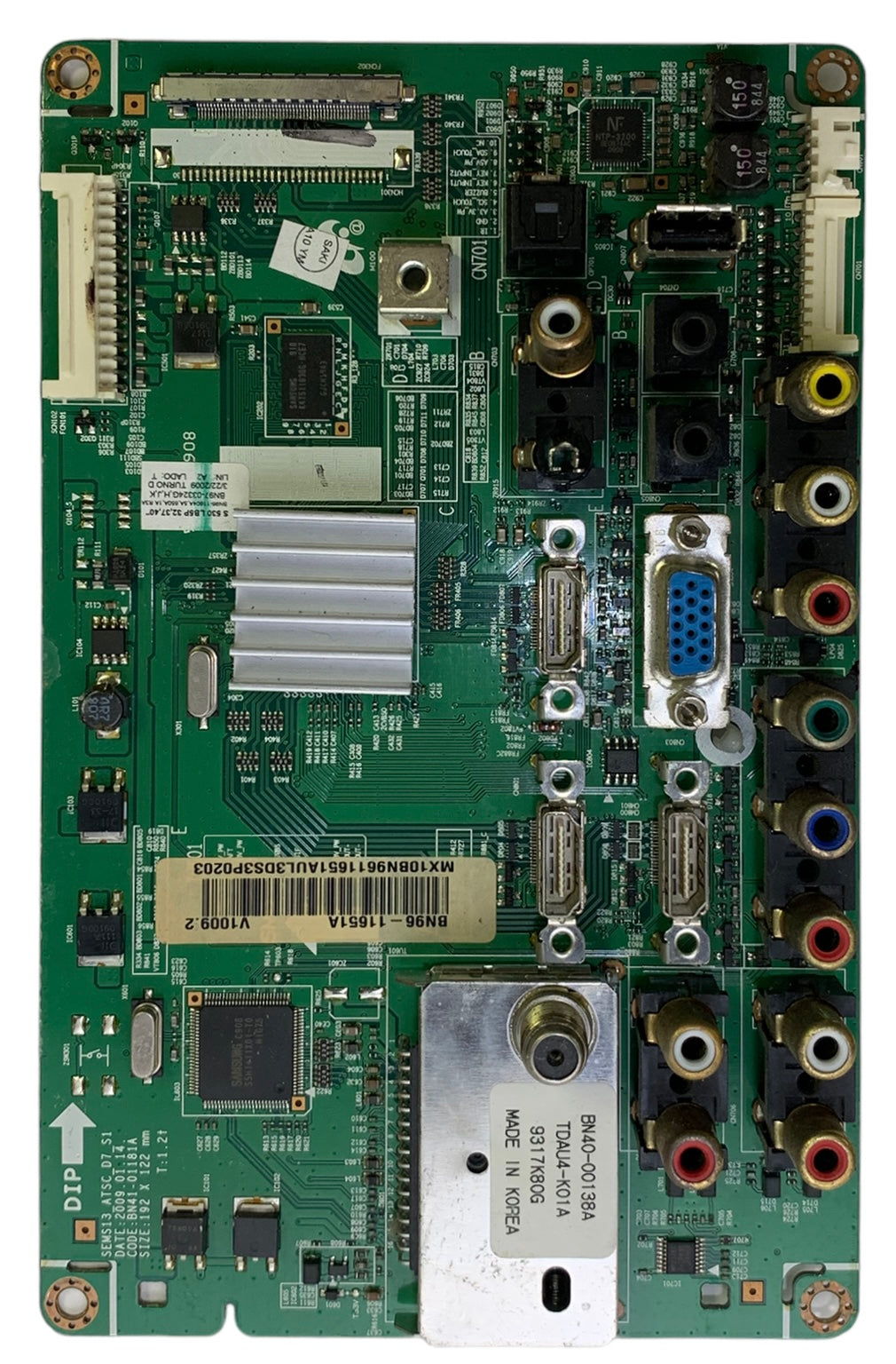 Samsung BN96-11651A (BN41-01181A) Main Board for LN40B530P7FXZA