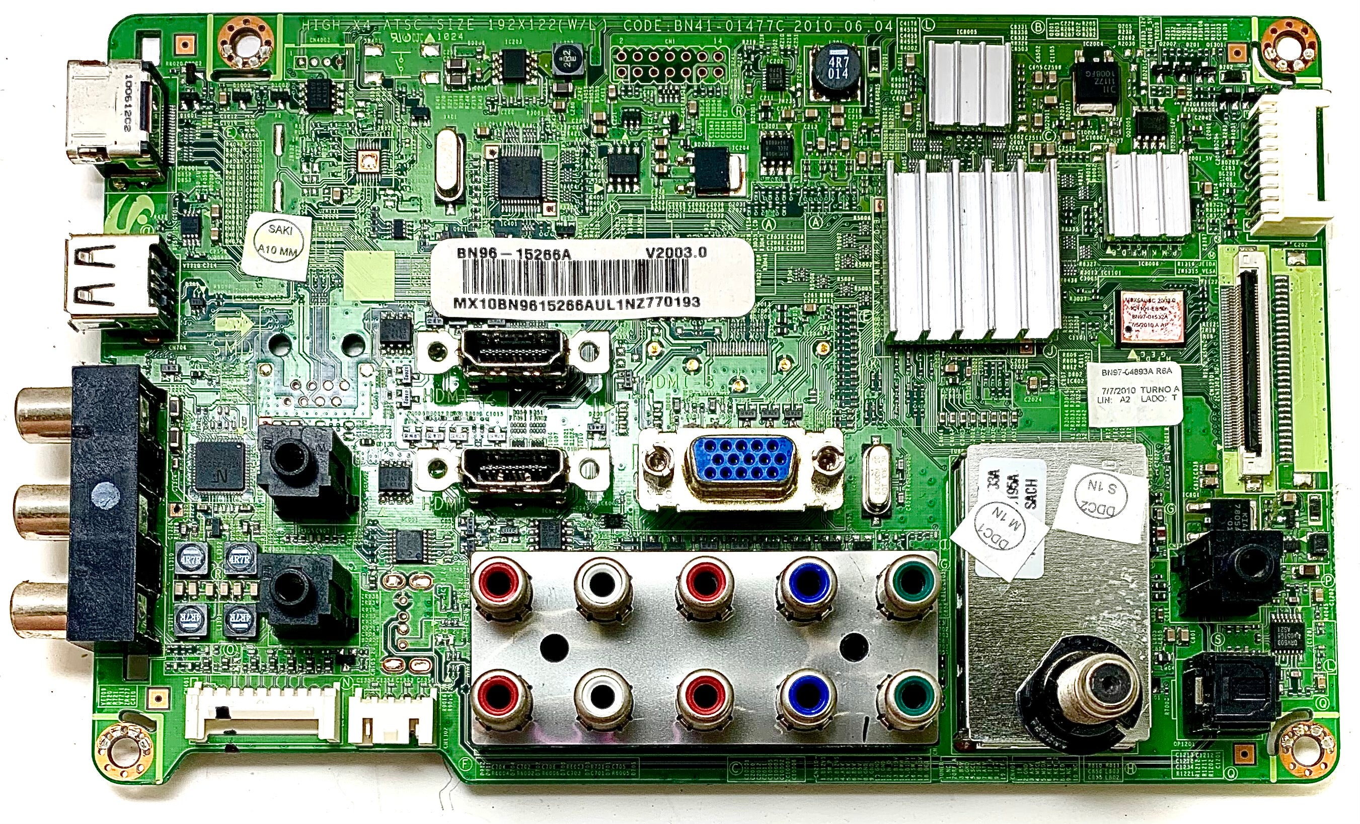 Samsung BN96-15266A Main Board for LN40C530F1FXZA