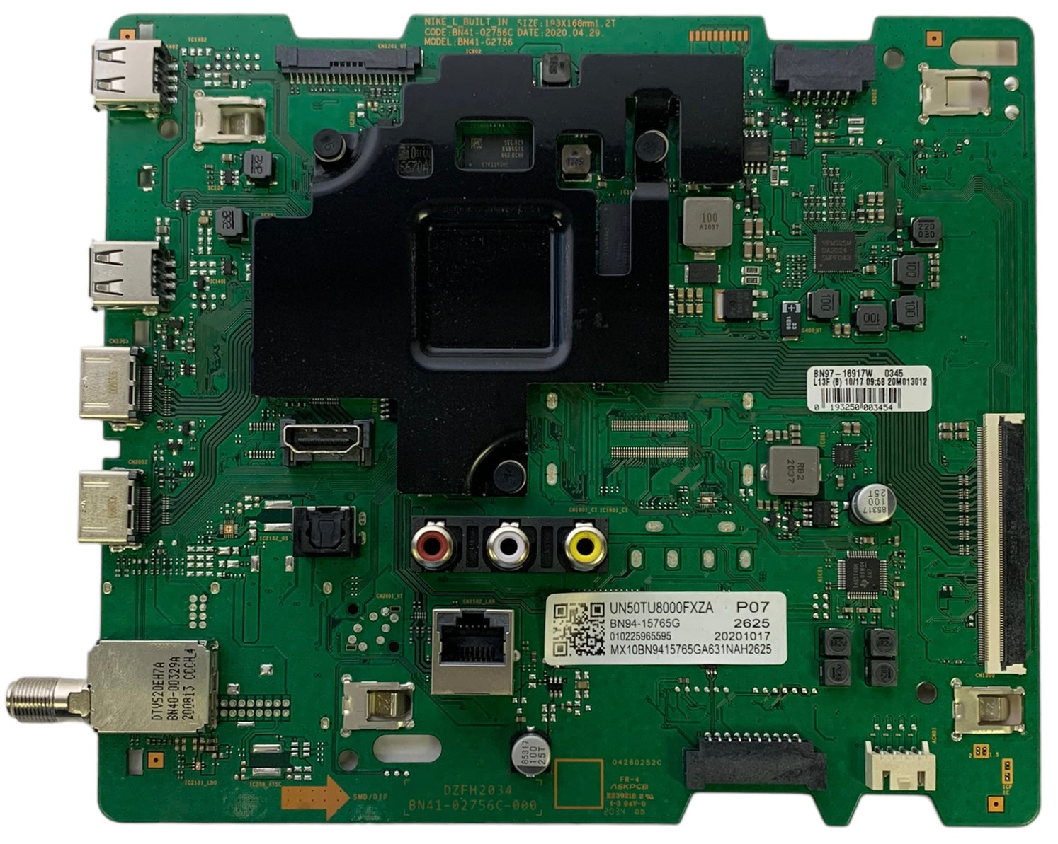 Samsung BN94-15765G Main Board for UN50TU8000FXZA (Version YA01)