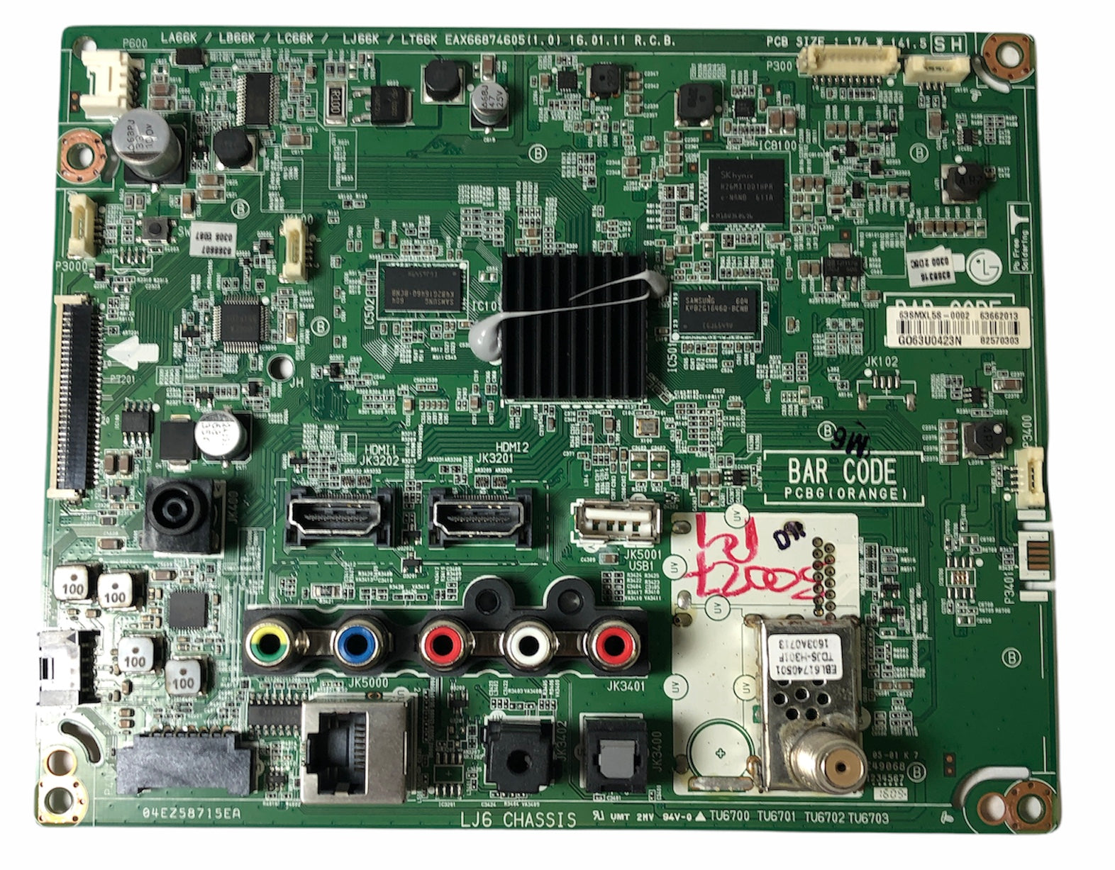 LG EBU63662013 Main Board for 32LH570B-UC