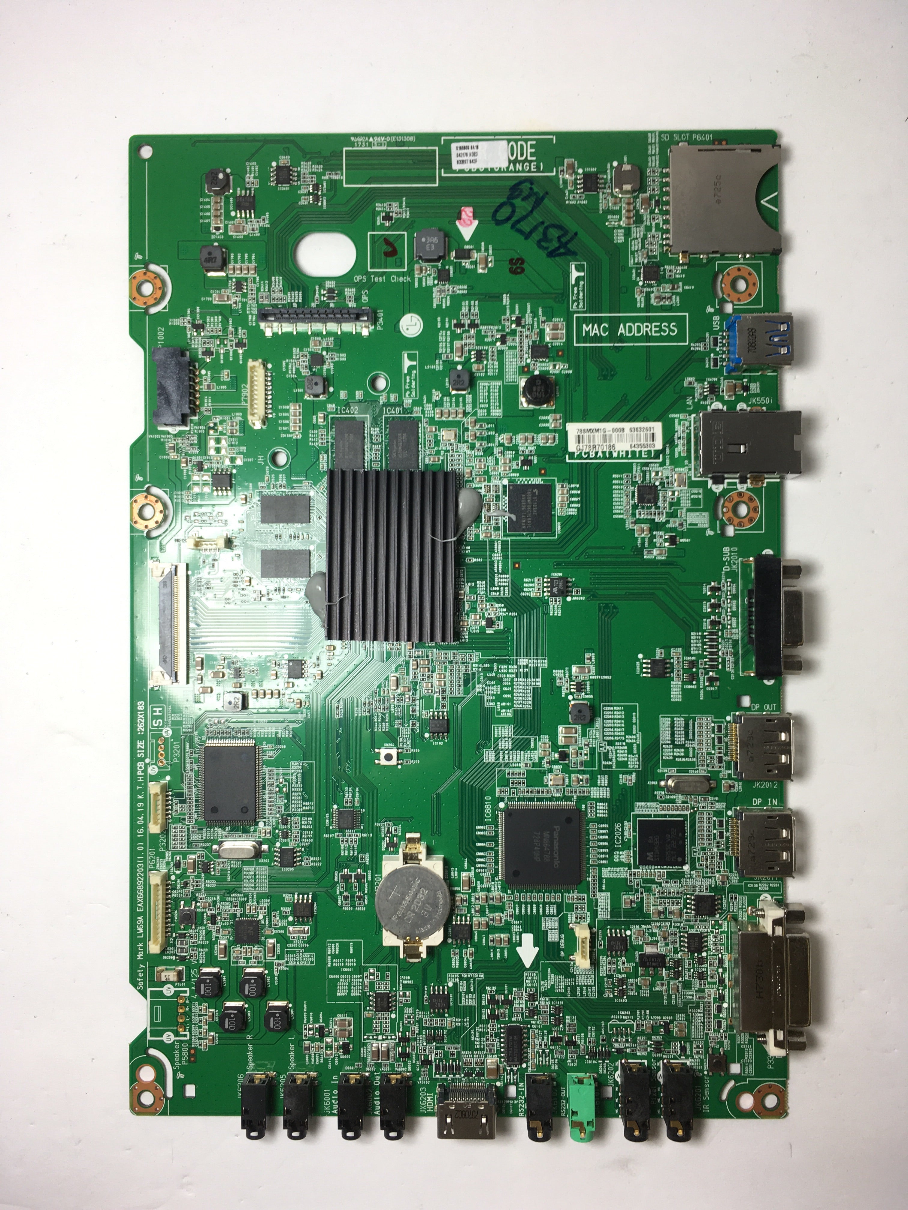 LG EBT64355303 Main Board for 49SMC-BF.AUSSLJM