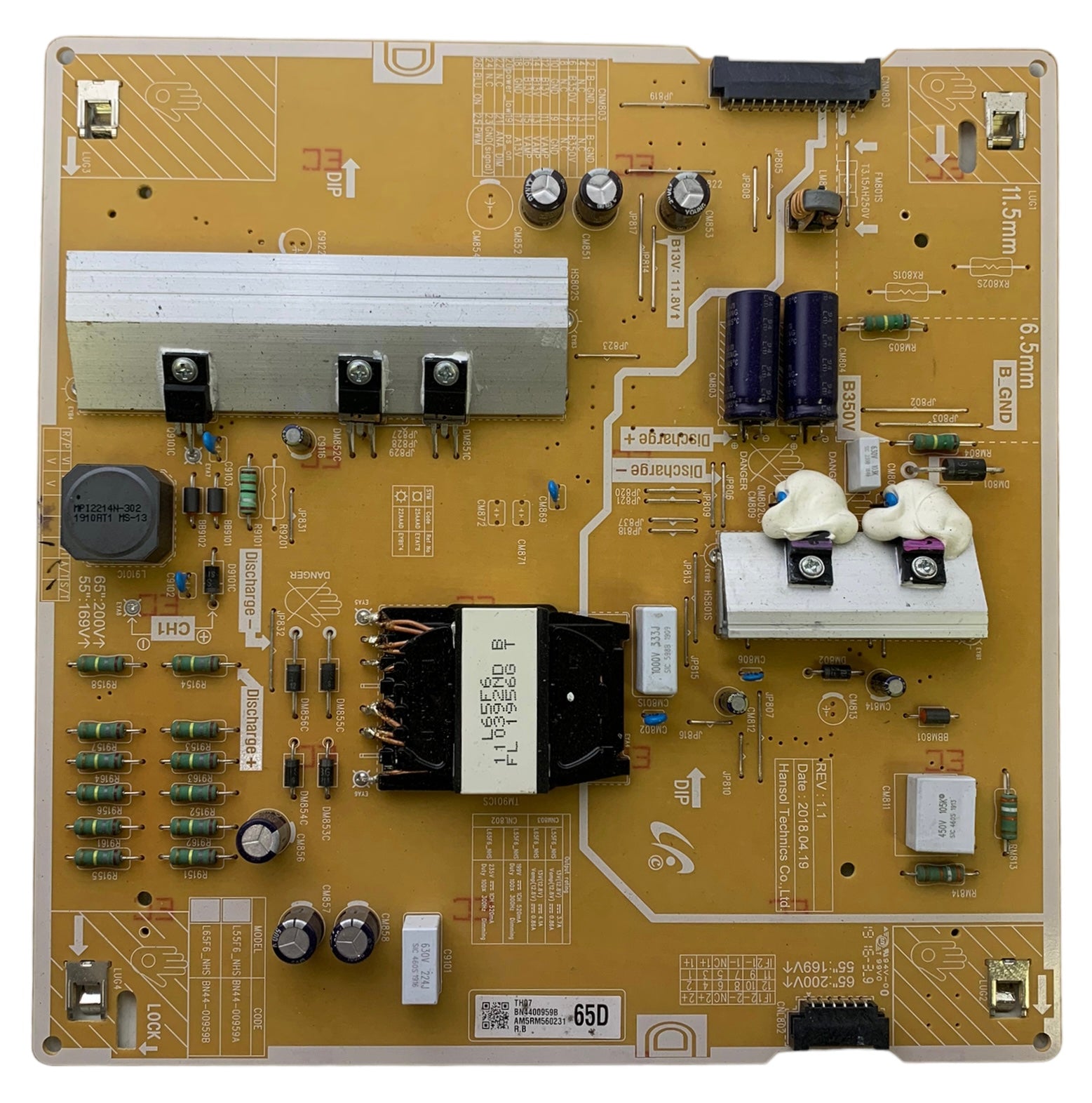 Samsung BN44-00959B Power Supply / LED Board