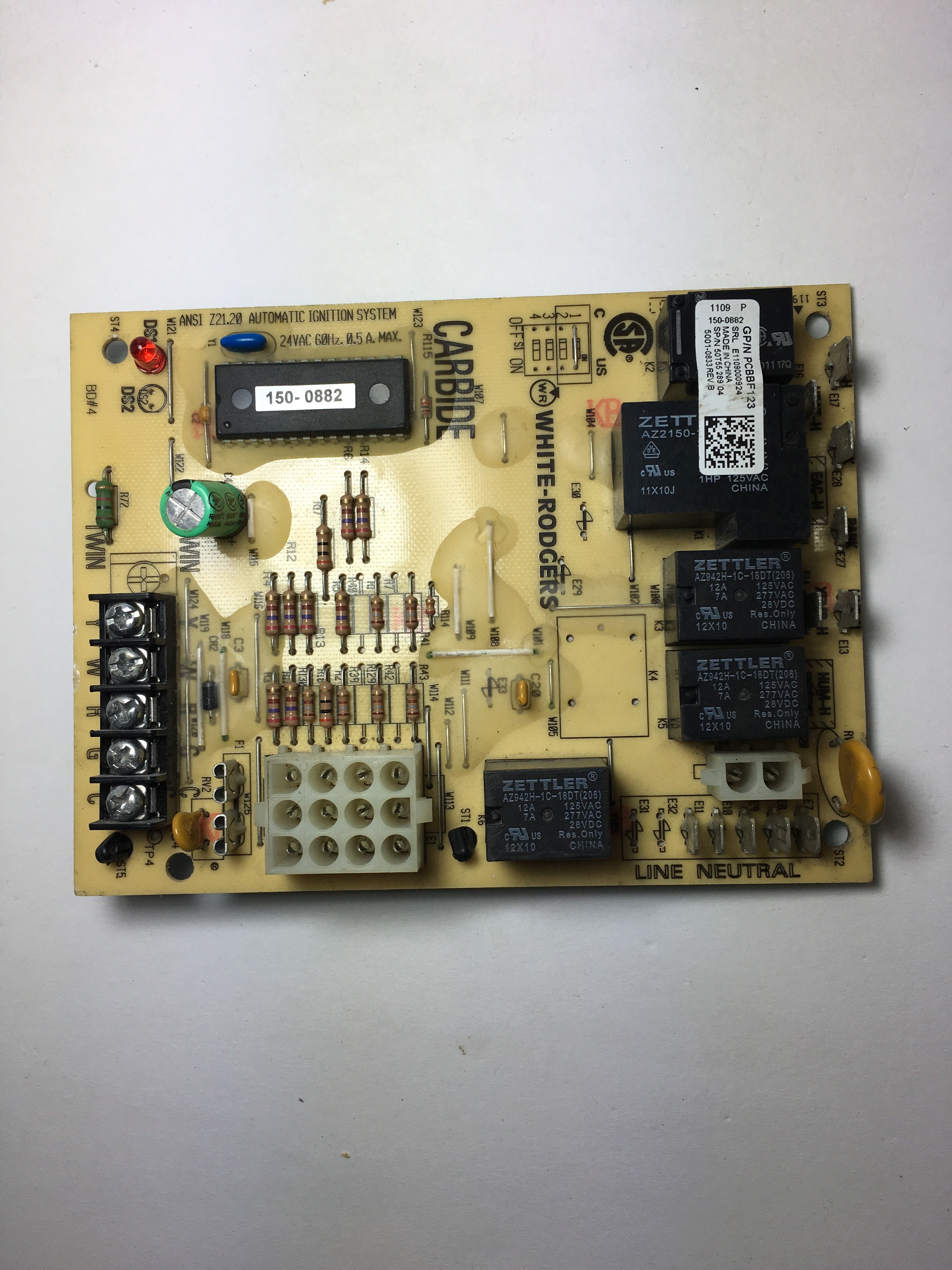 White Rodgers 50T55-289 Furnace Control Board