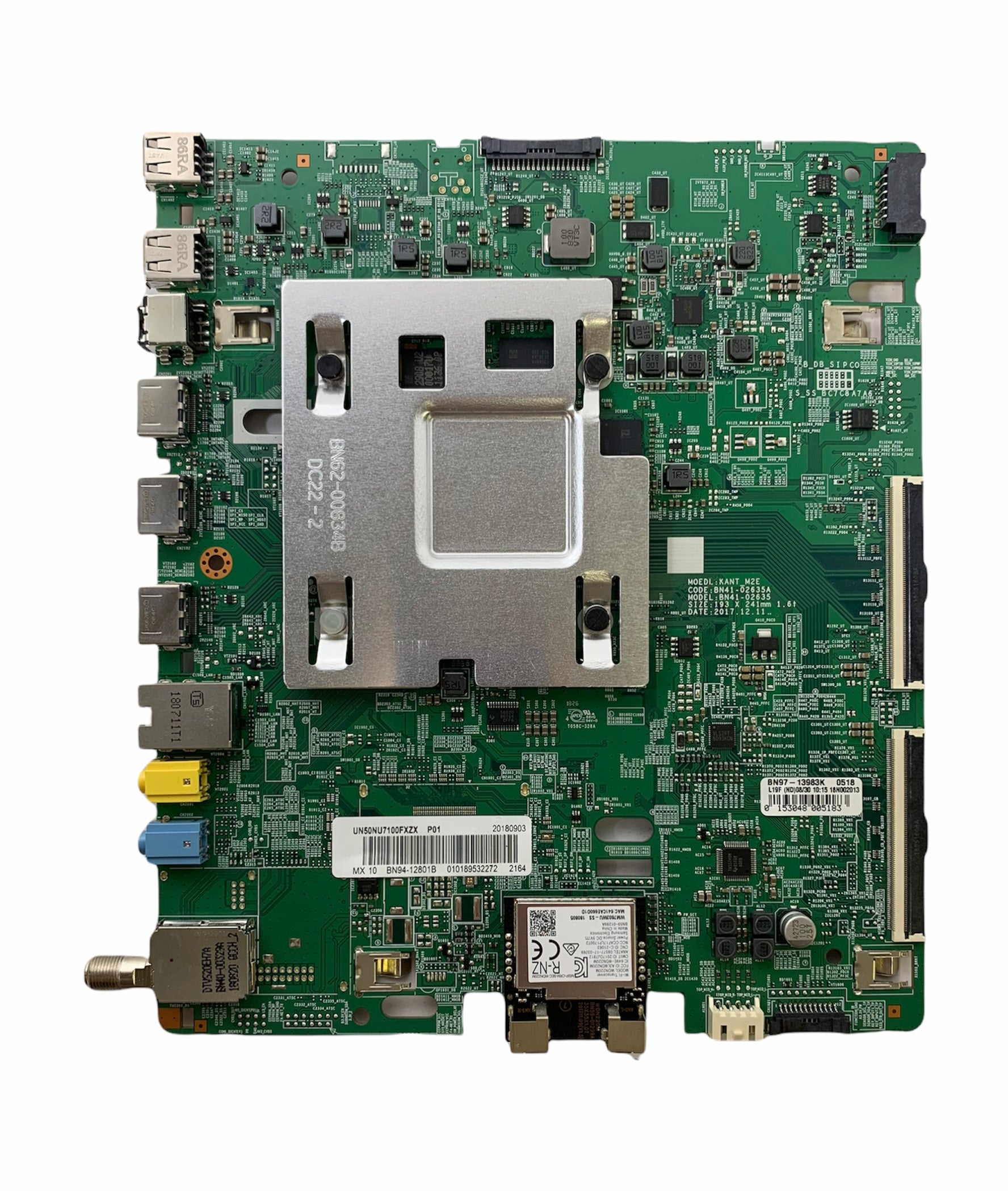 Samsung BN94-12801B Main Board for UN50NU7100FXZA (Version AA02)