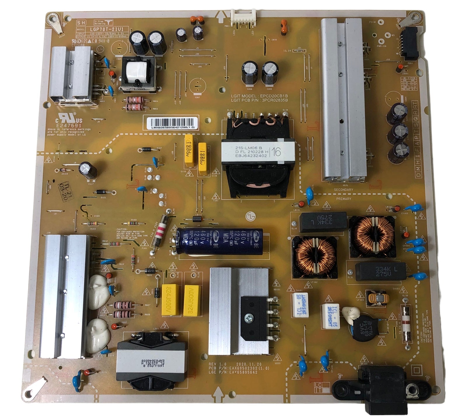 LG EAY65895642 Power Supply/LED Driver Board