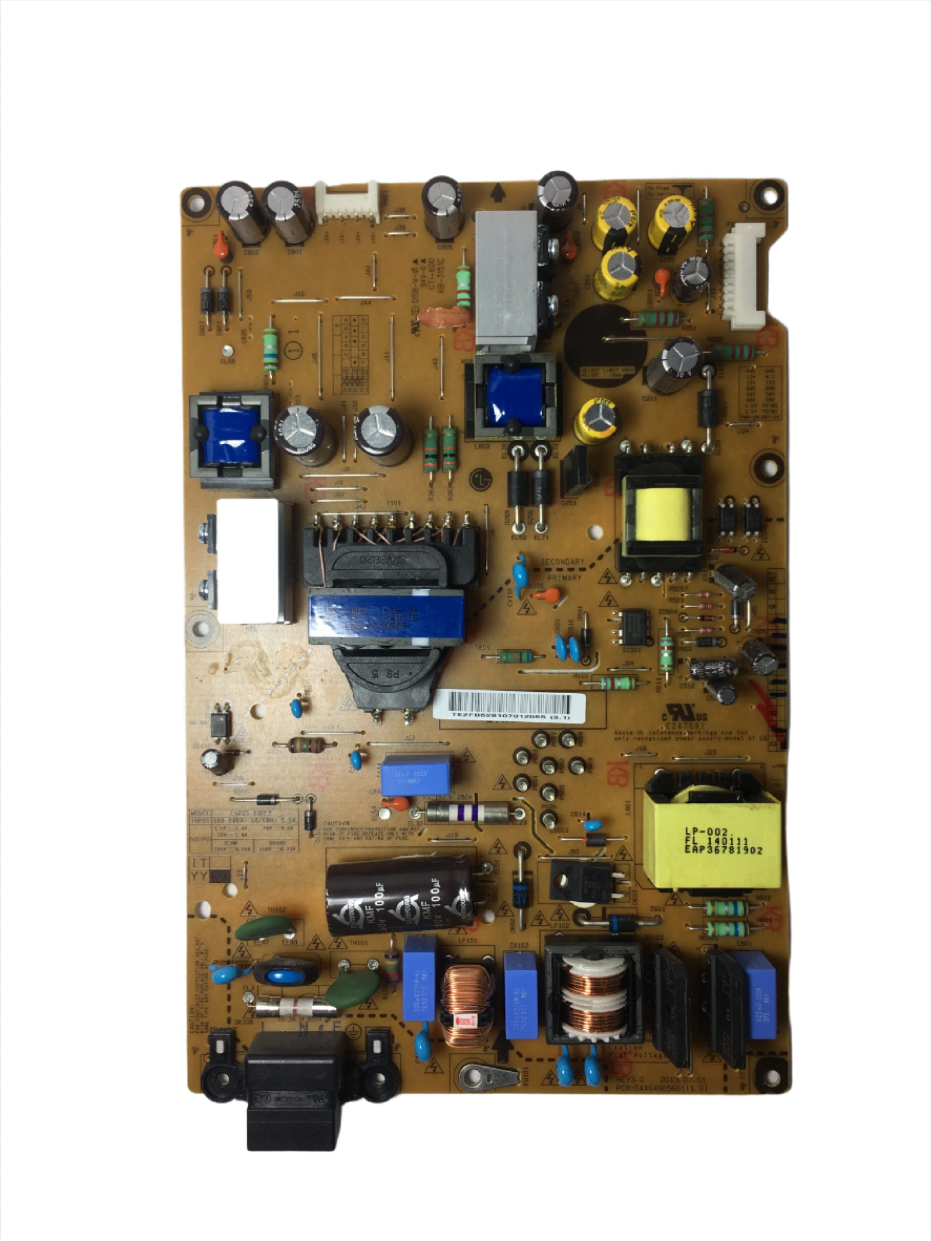 LG EAY62810701 (3PAGC10124A-R) Power Supply / LED Board