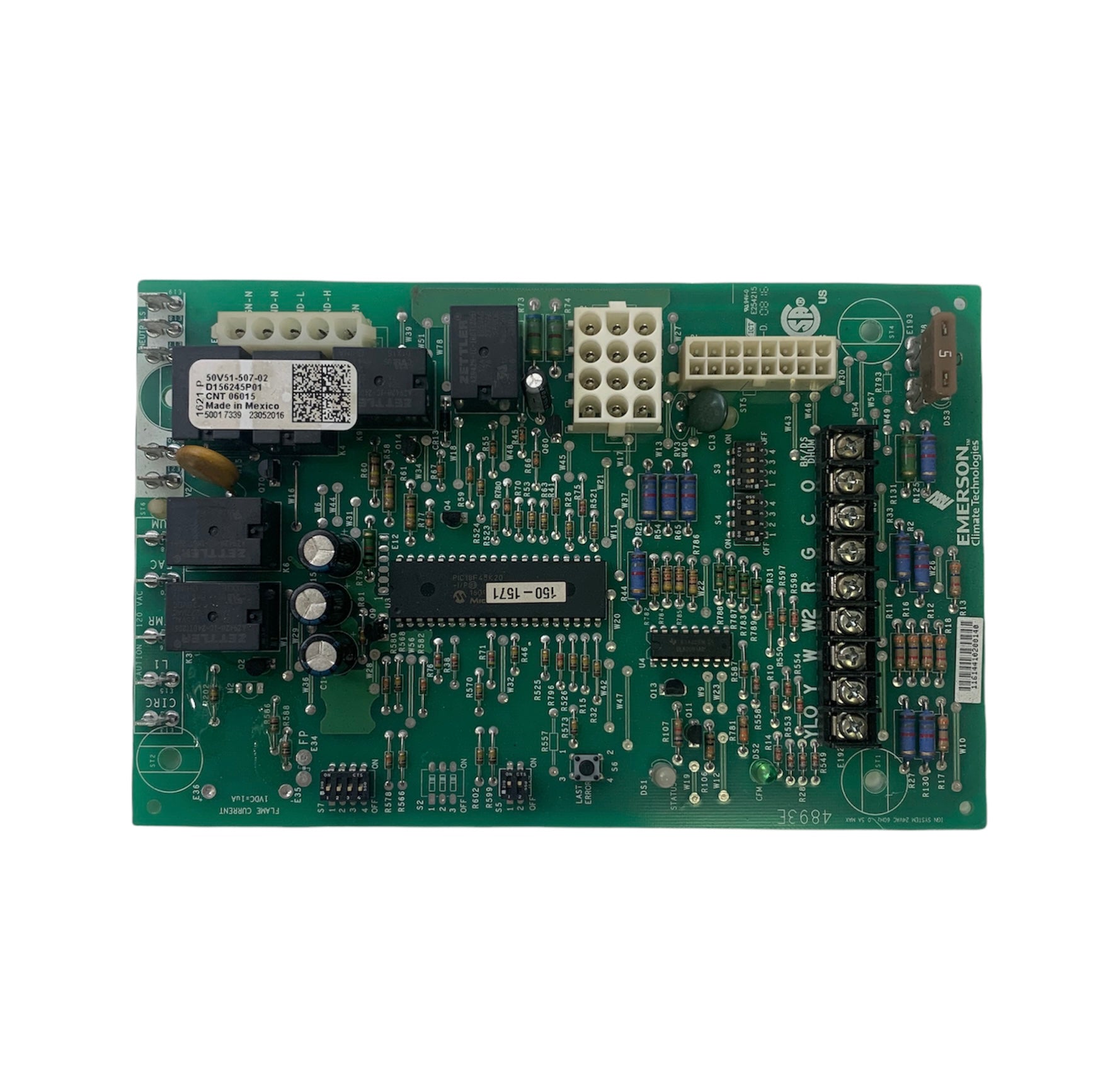 Trane American Standard D156245P01 (50V51-507-02) Furnace Control Board