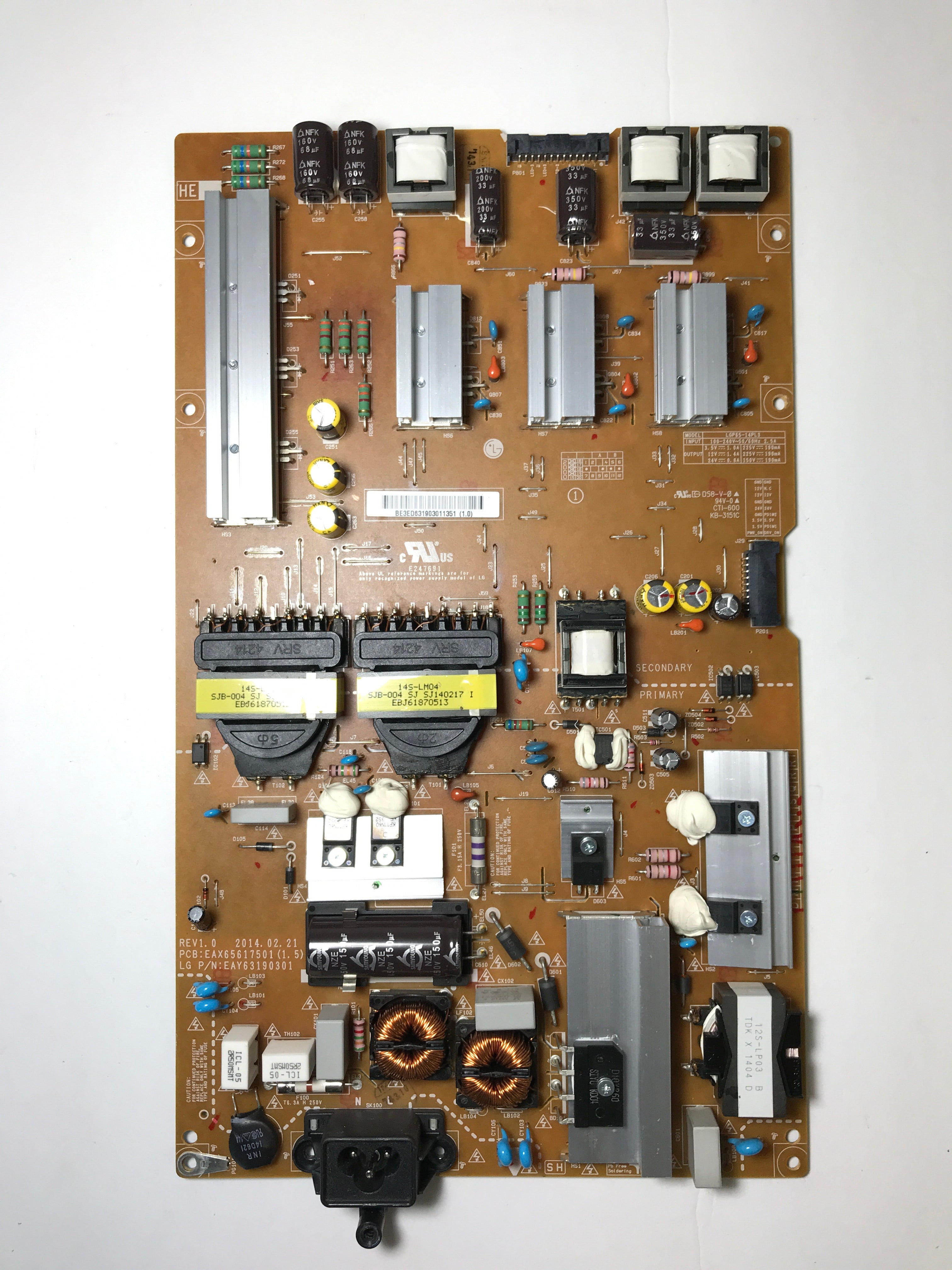 LG EAY63190301 Power Supply / LED Board