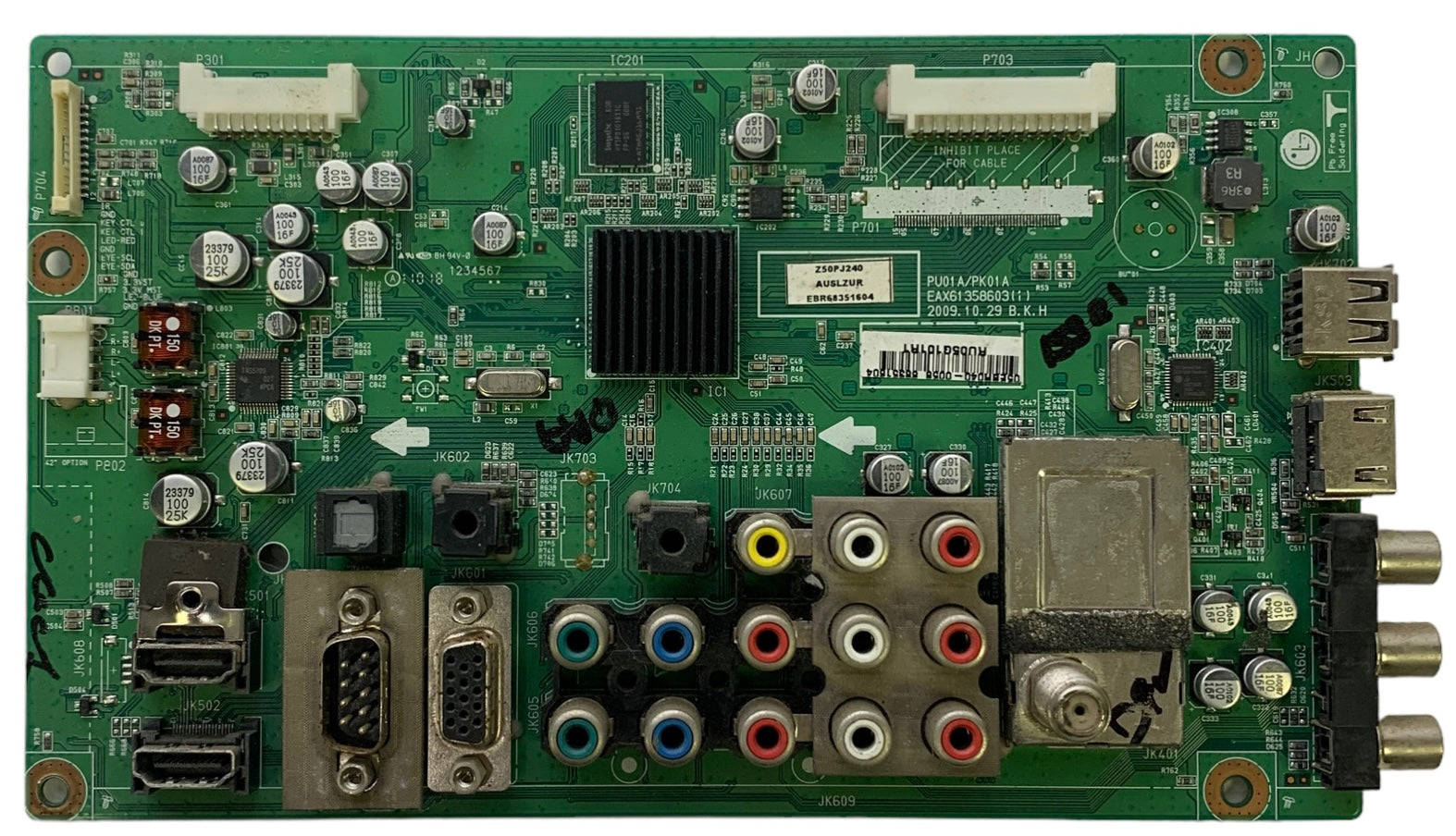 LG EBR68351604 (EAX61358603(1)) Main Board for Z50PJ240-UB
