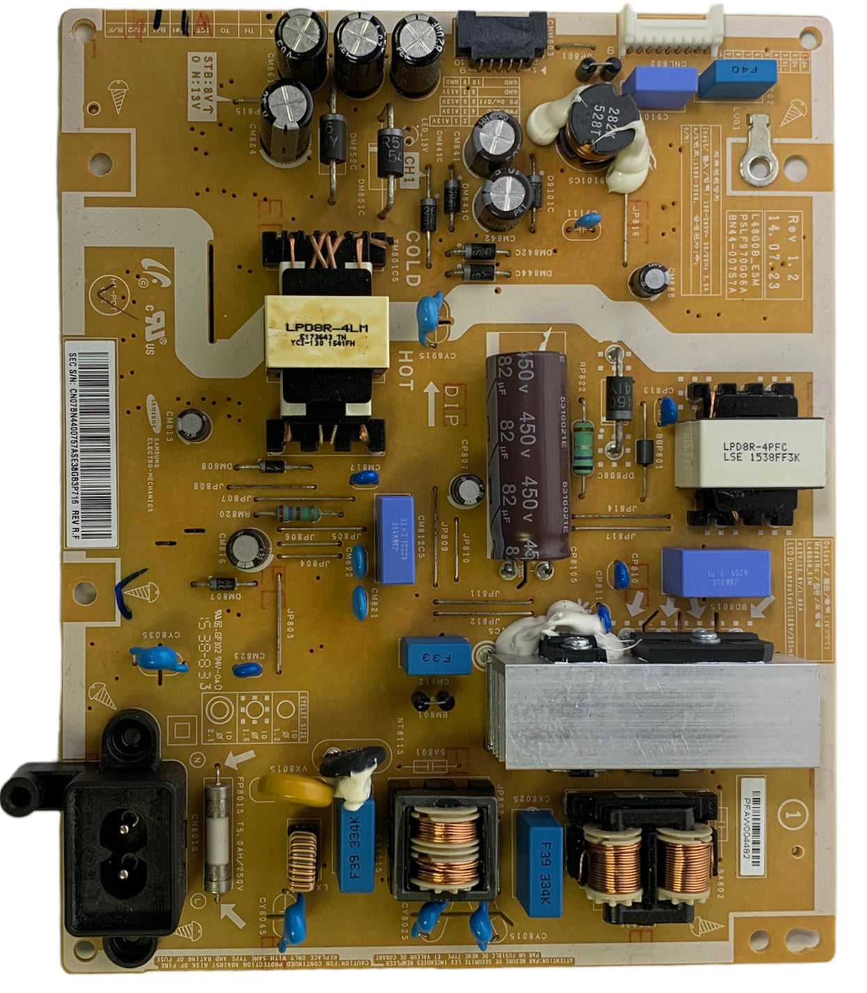 Samsung BN44-00757A Power Supply / LED Driver Board