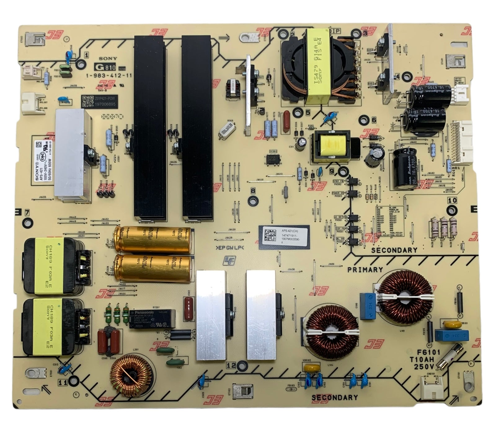 Sony 1-474-719-11 G810 Power Supply Board