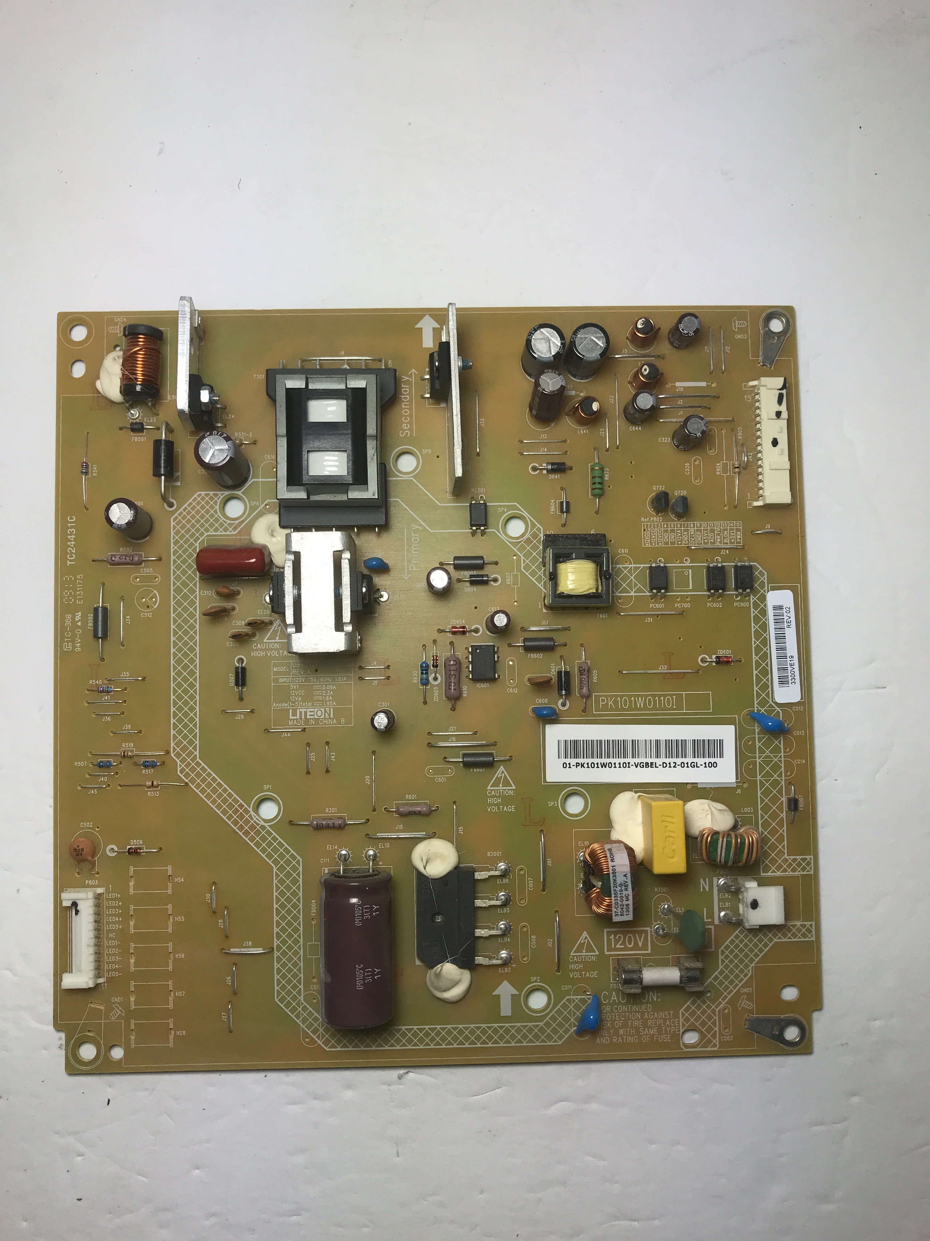 Toshiba PK101W0110I (PK101W0110I) Power Supply / LED Board