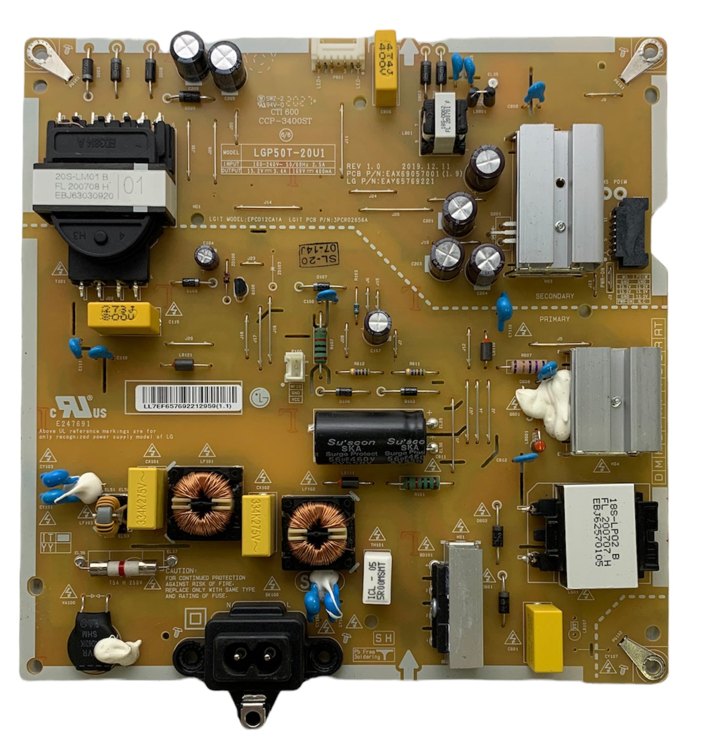 LG EAY65769221 Power Supply/LED Driver Board