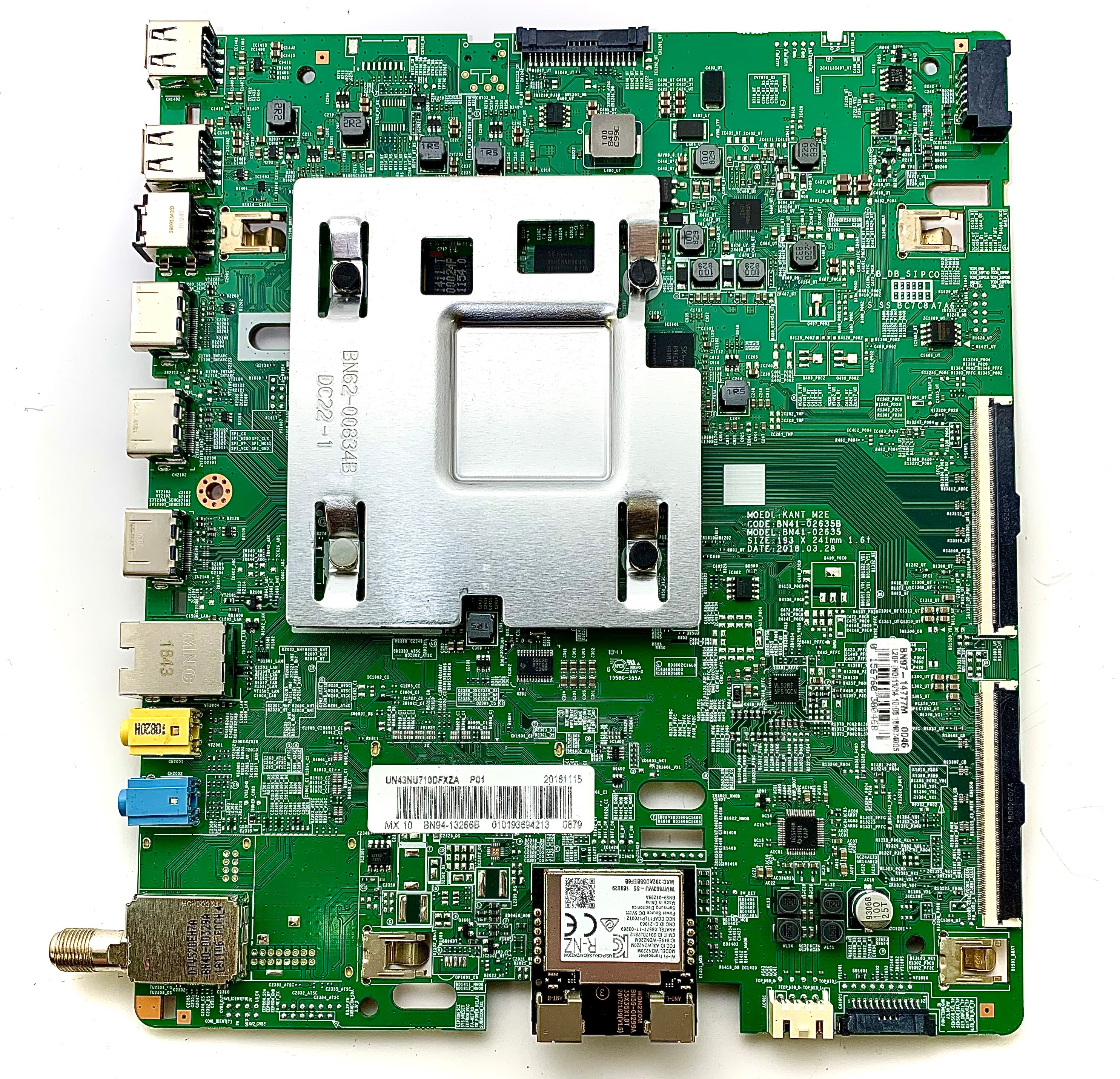 Samsung BN94-13266B Main Board for UN43NU7100FXZA (Version DB04)