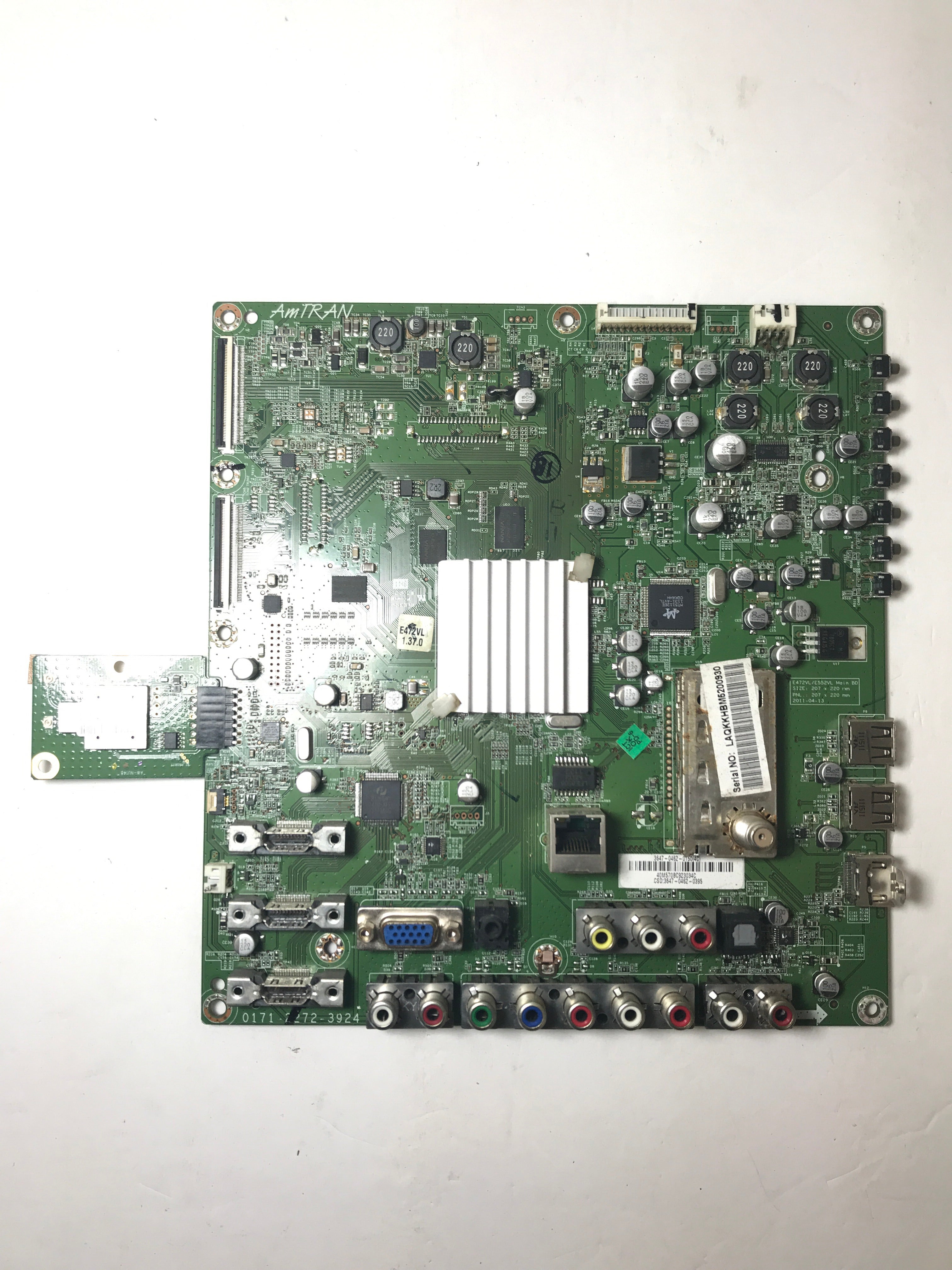 Vizio 3647-0462-0150 (3647-0462-0395) Main Board for E472VL