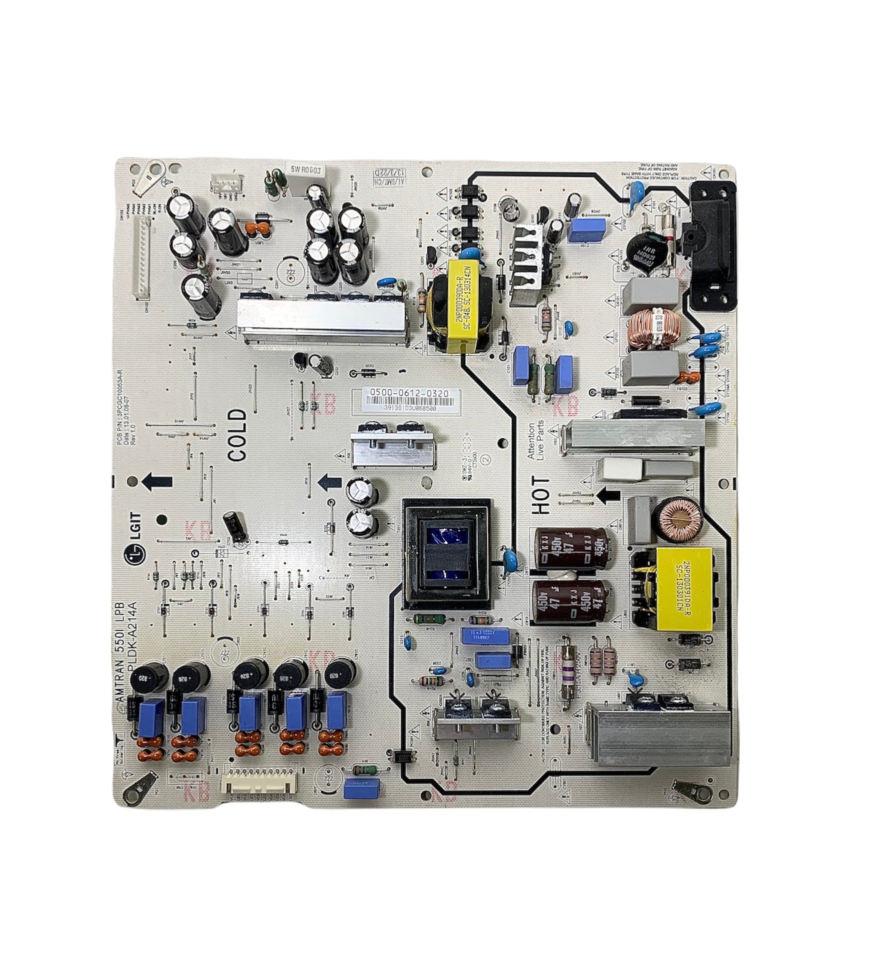 Vizio 0500-0612-0320 (PLDK-A214A) Power Supply / LED Board