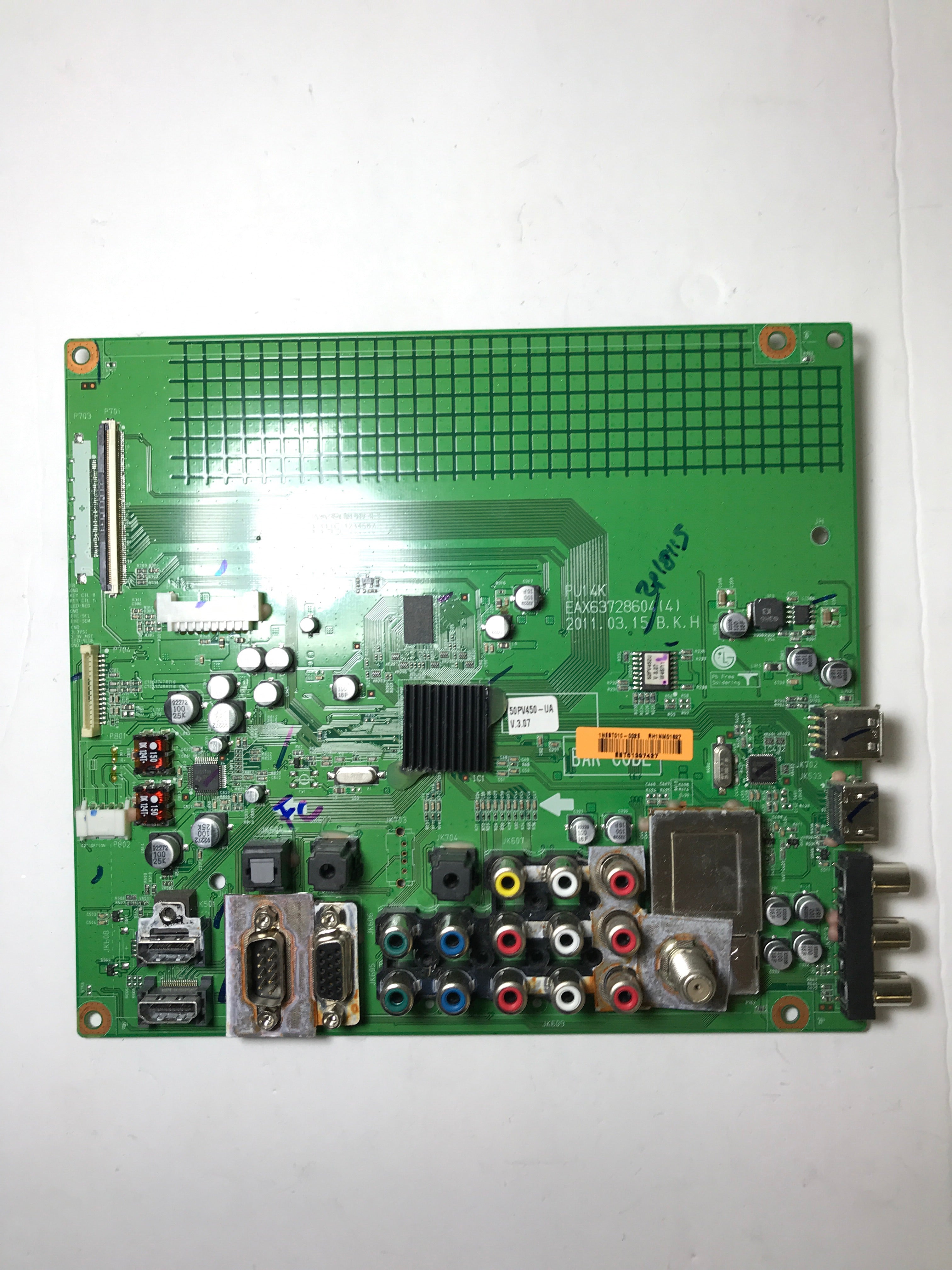 LG EBT61397427 Main Board for 50PV450-UA Version 2