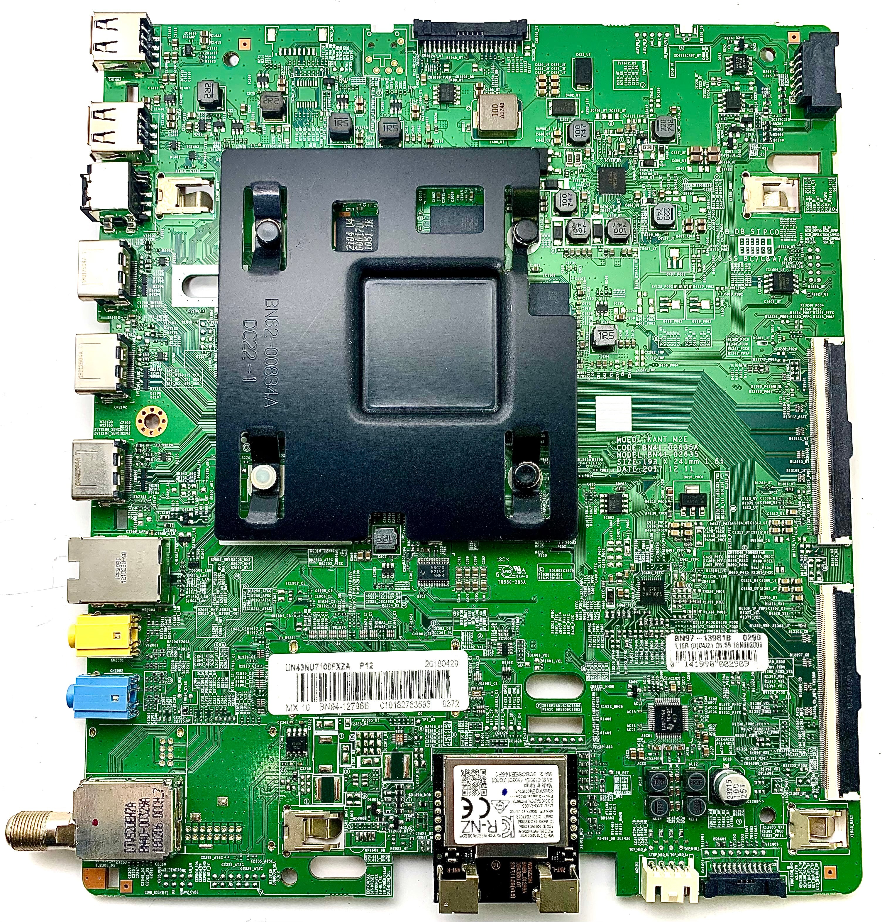 Samsung BN94-12796B Main Board for UN43NU7100FXZA (Version AA01)