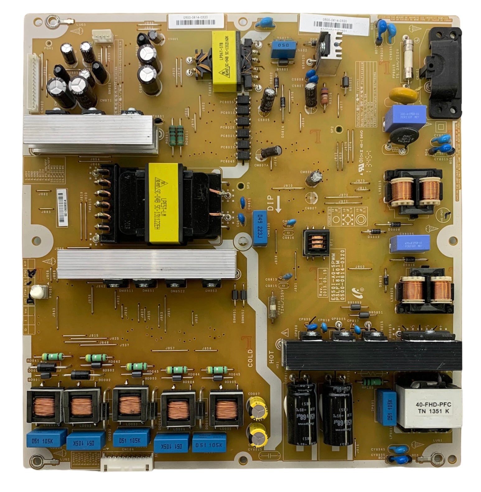 Vizio 0500-0614-0320 (E550I-A0-5PWM) Power Supply / LED Board