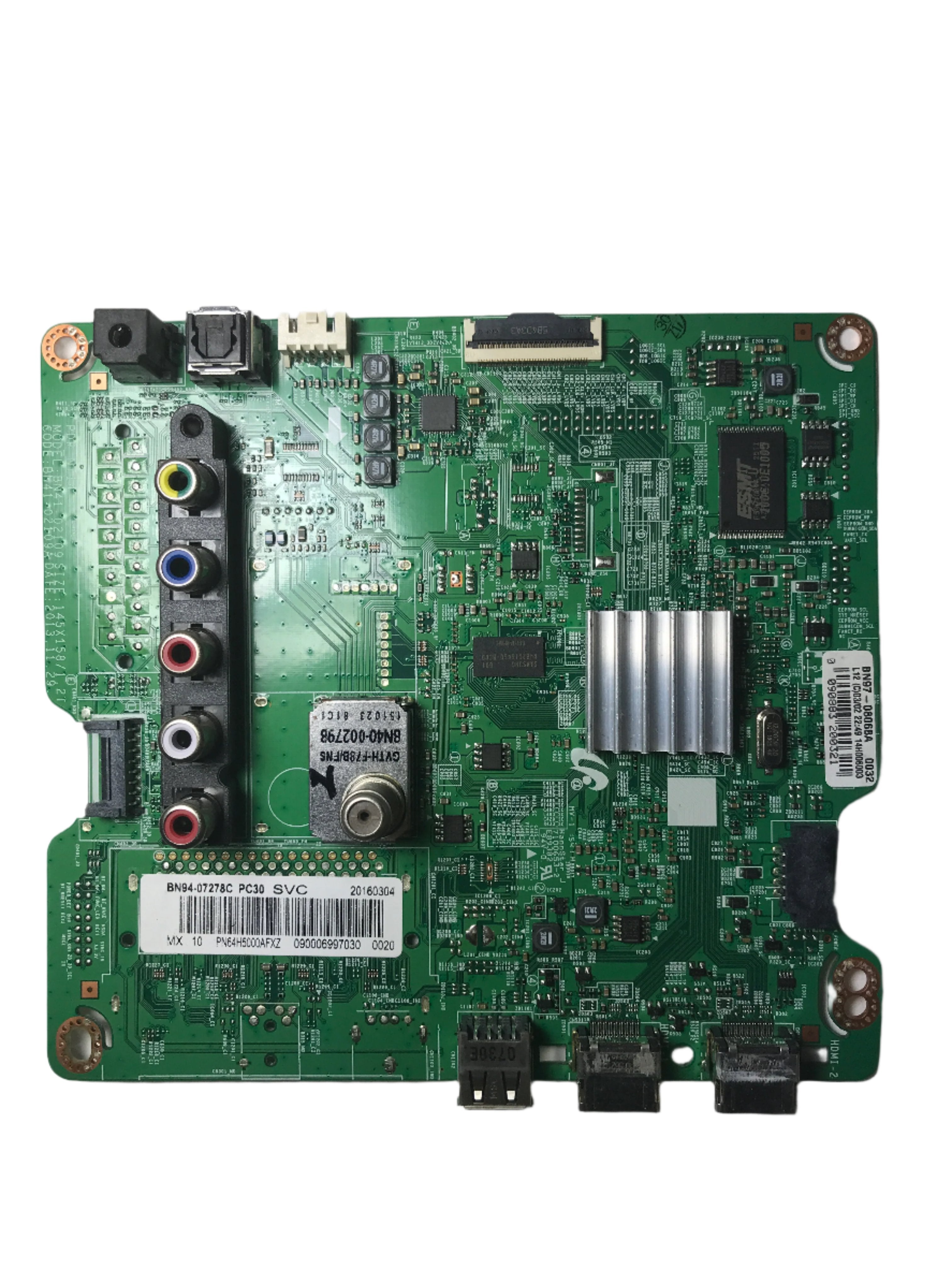 Samsung BN94-07278C Main Board for PN64H5000AFXZA (Version SS01)