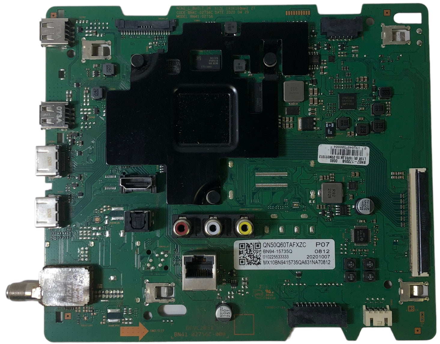 Samsung BN94-15735Q Main Board for QN50Q60TAFXZA QN50Q6DTAFXZA(Version YD02)