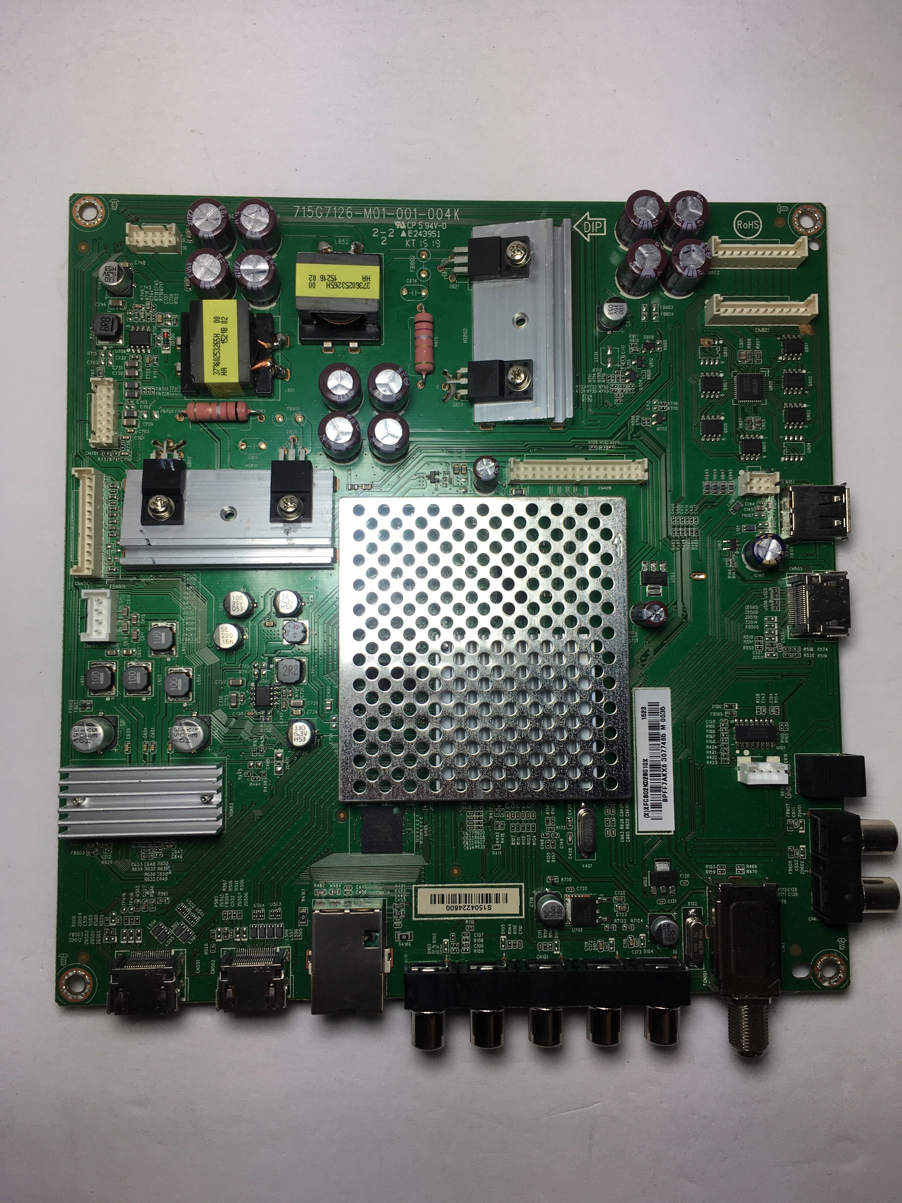 Vizio 756TXFCB02K0280 Main Board for E50-C1 (LTMWSKBR Serial)