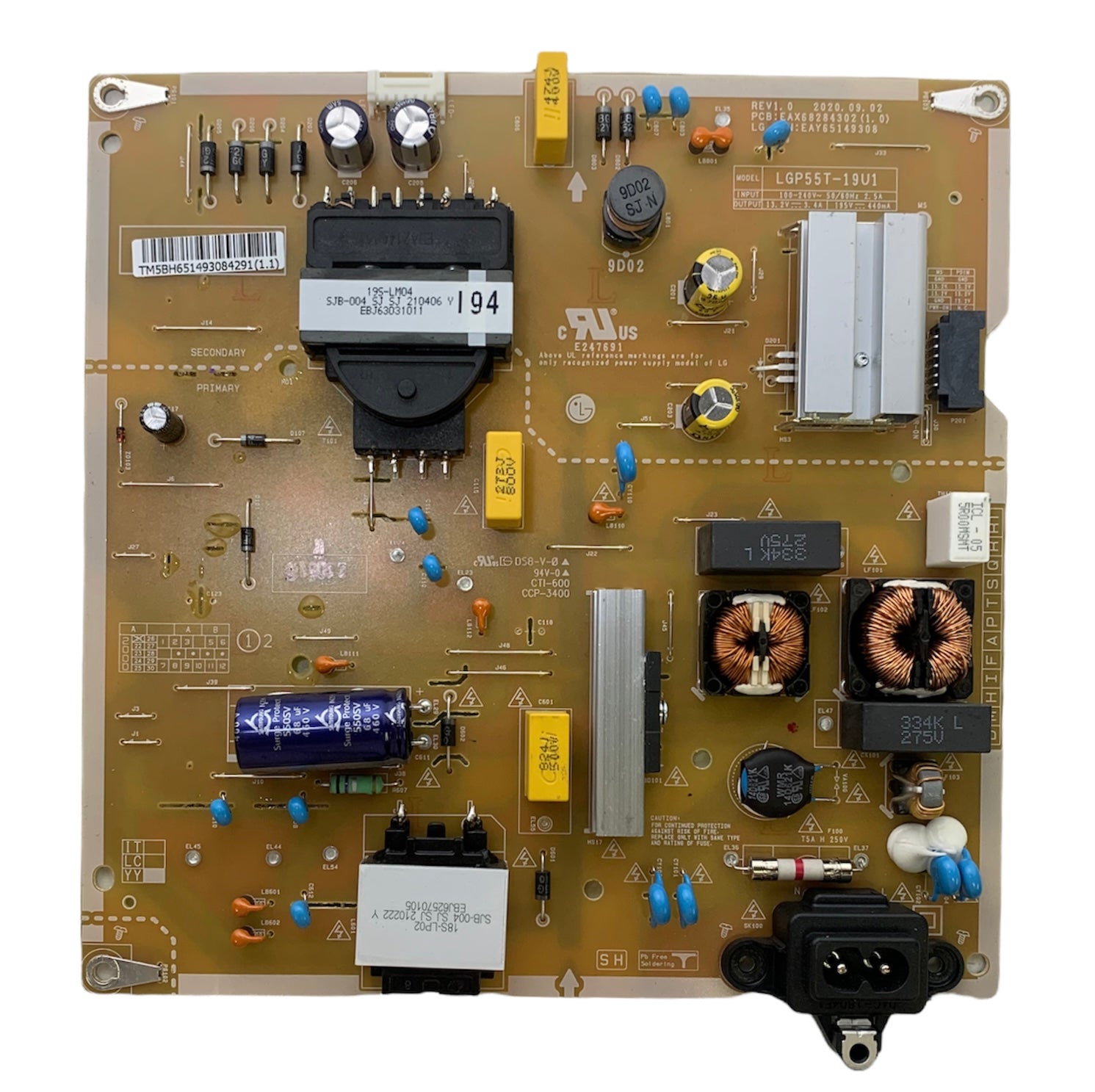 LG EAY65149308 Power Supply/LED Driver Board