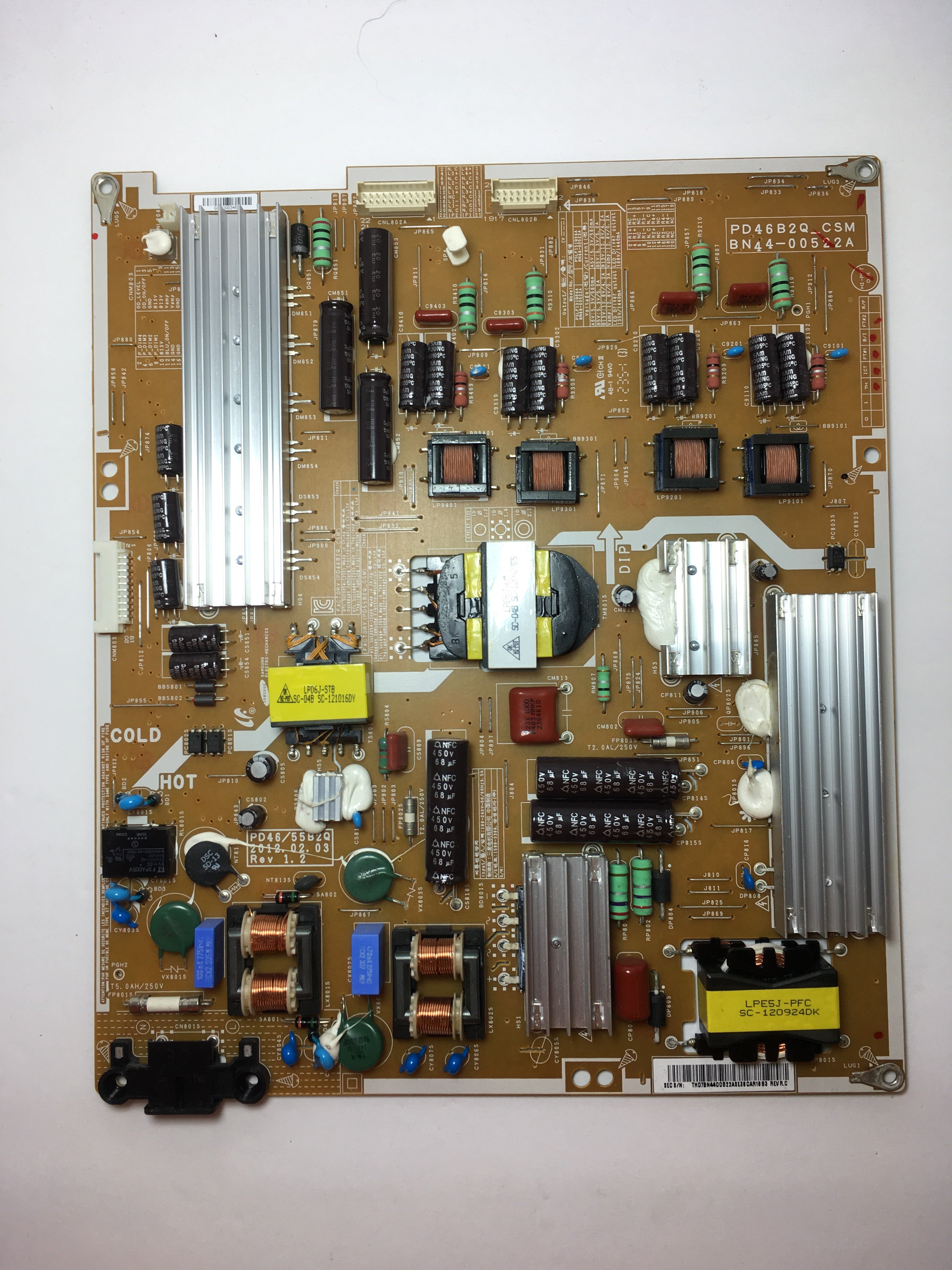 Samsung BN44-00522A Power Supply / LED Board