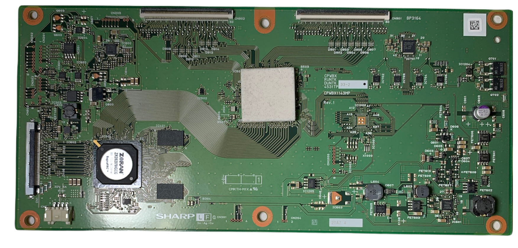 Sharp RUNTK4531TP (CPWBX4531TP) T-Con Board for PN-E702
